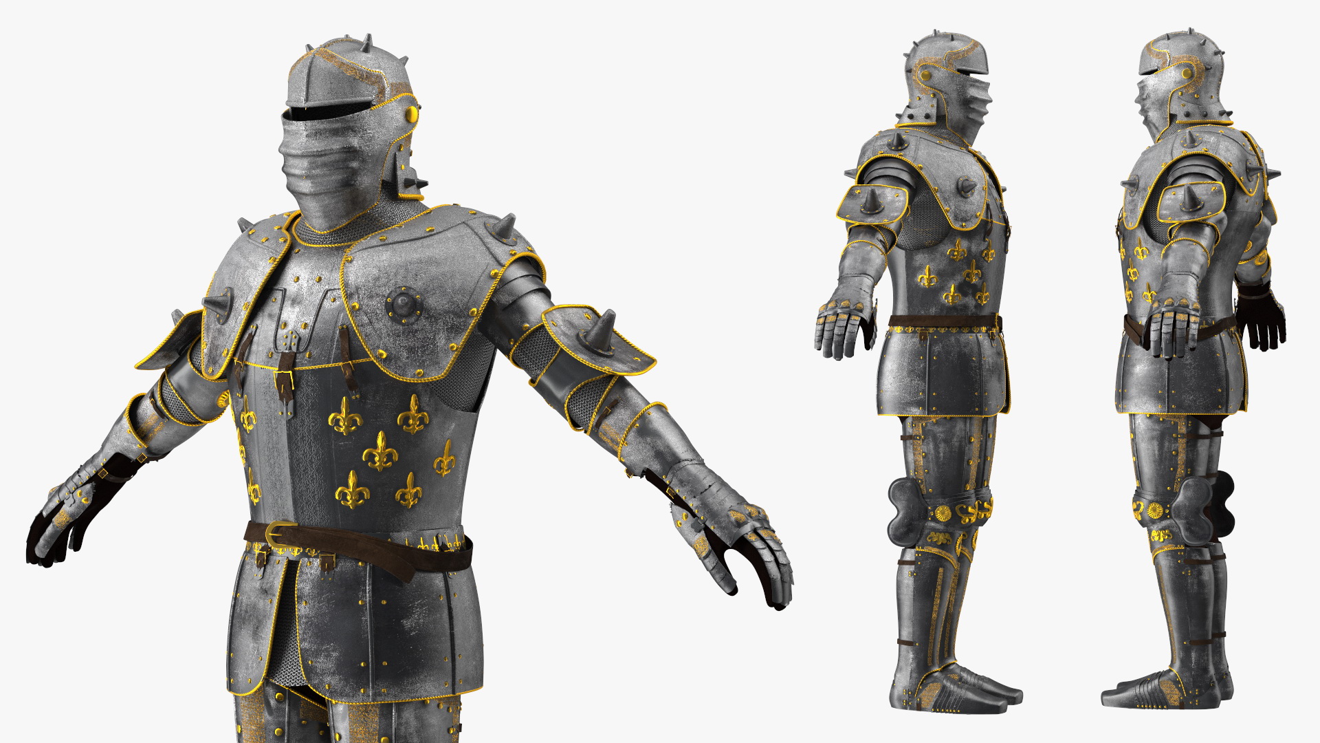 3D Medieval Knight Armor Suit