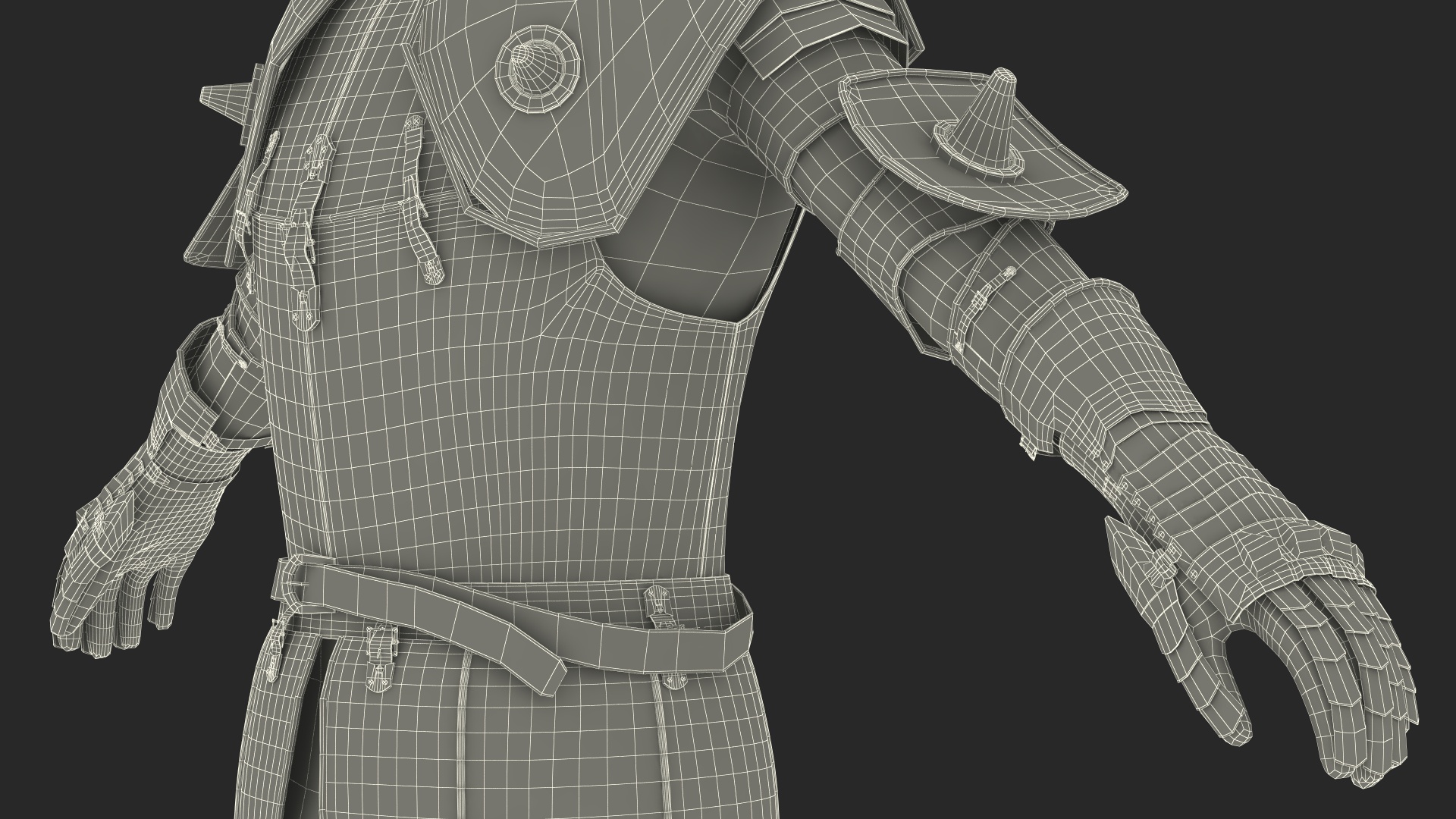 3D Medieval Knight Armor Suit