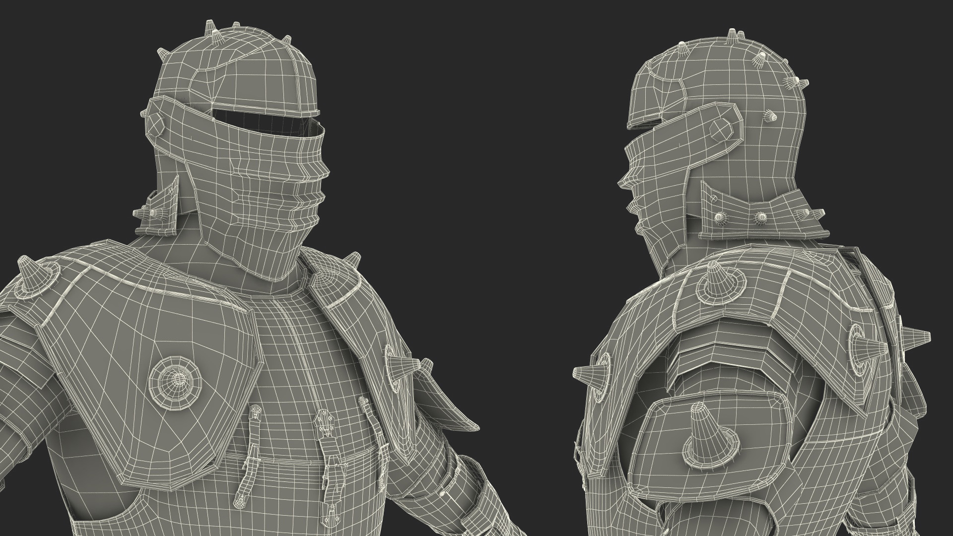 3D Medieval Knight Armor Suit