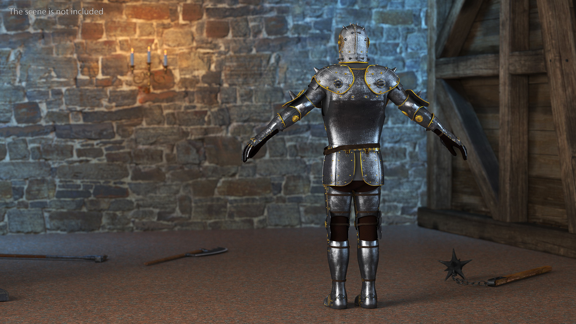 3D Medieval Knight Armor Suit