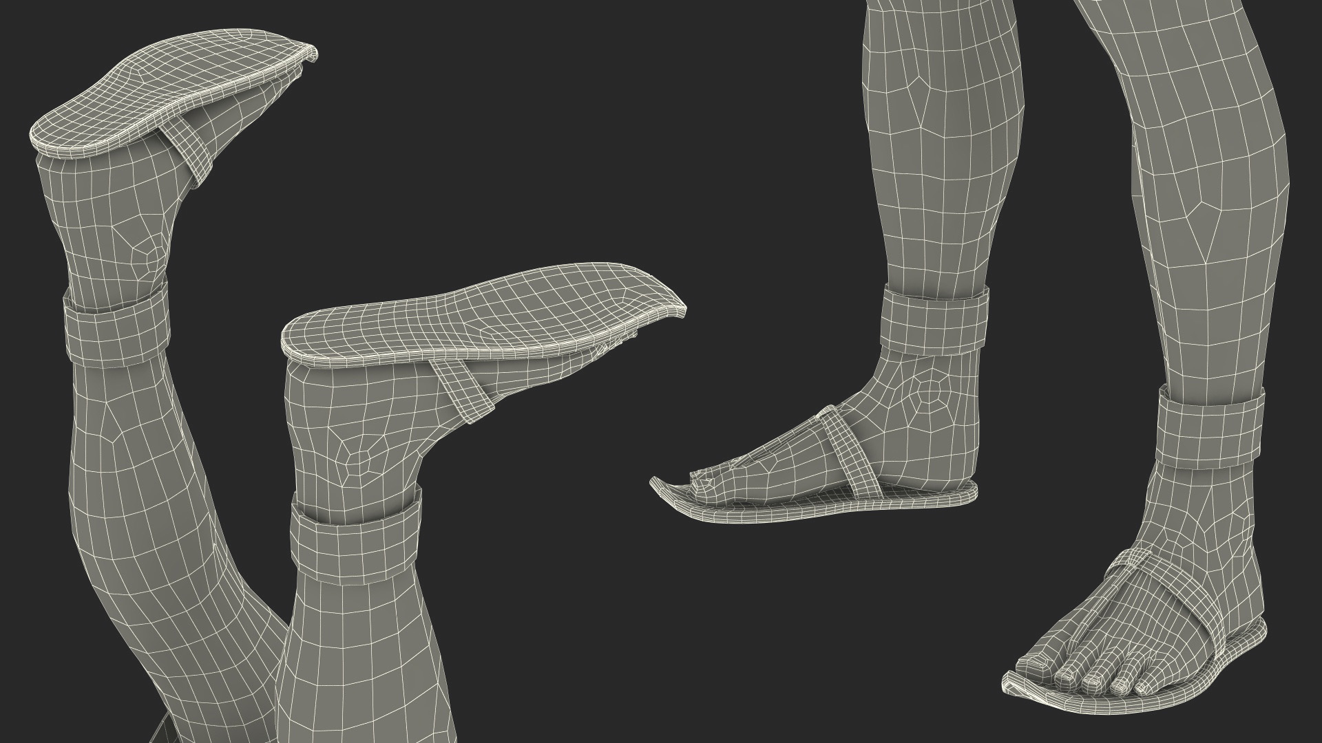 3D Egyptian Pharaoh Rigged model