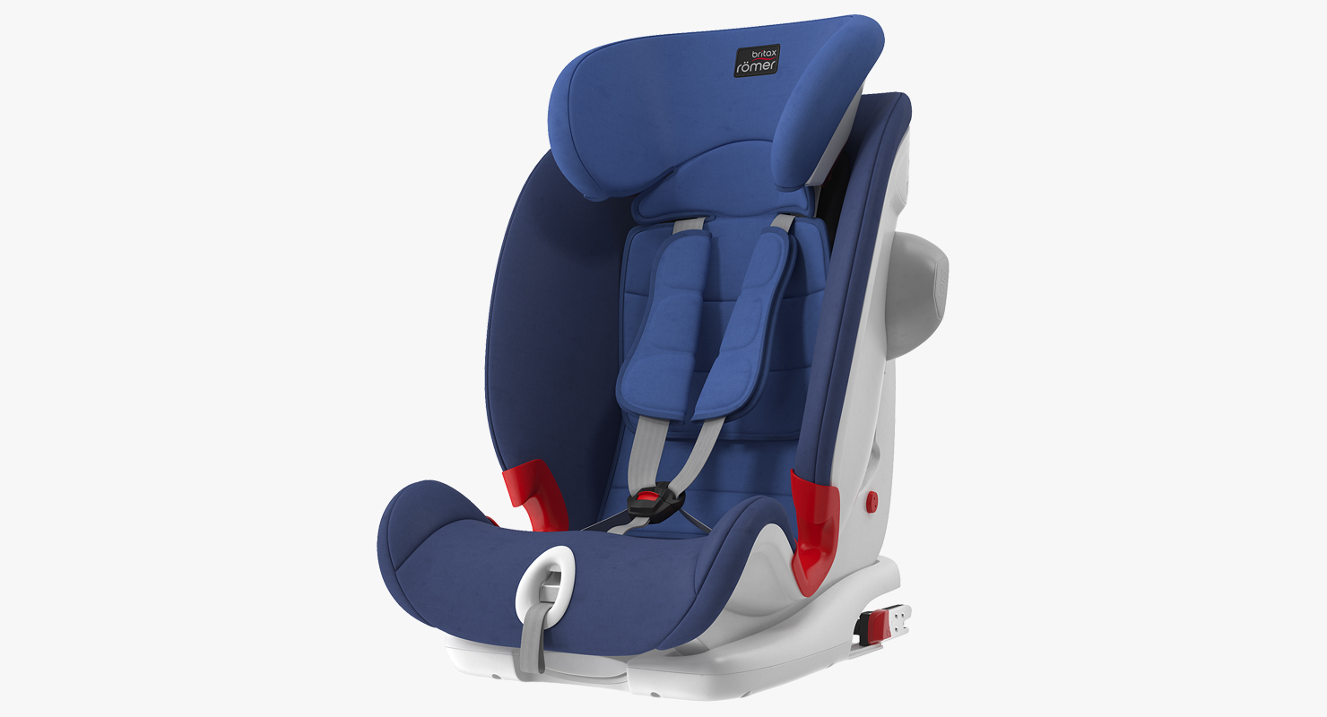 3D model Child Safety Seat Blue Britax Romer
