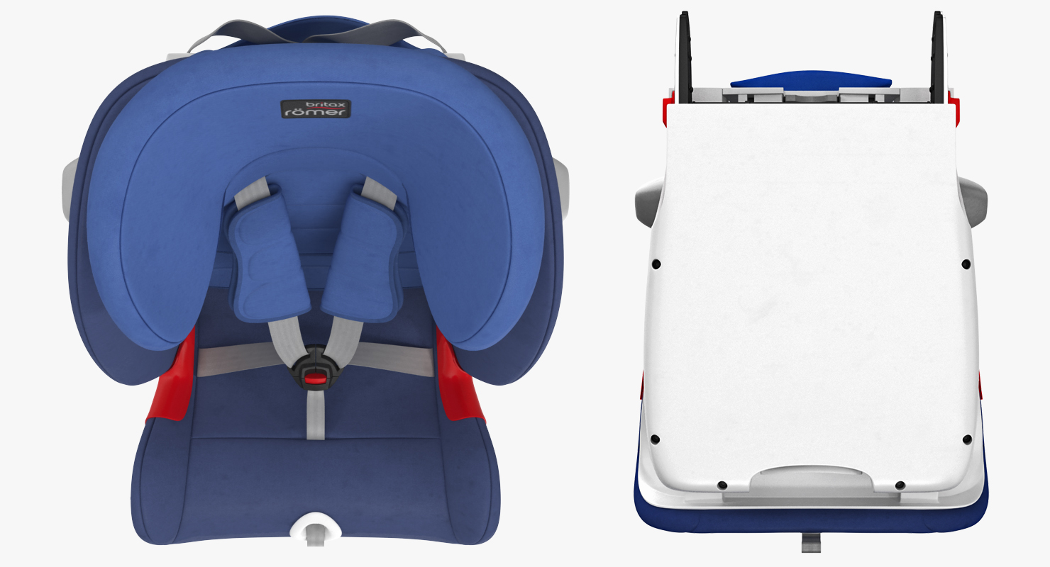 3D model Child Safety Seat Blue Britax Romer