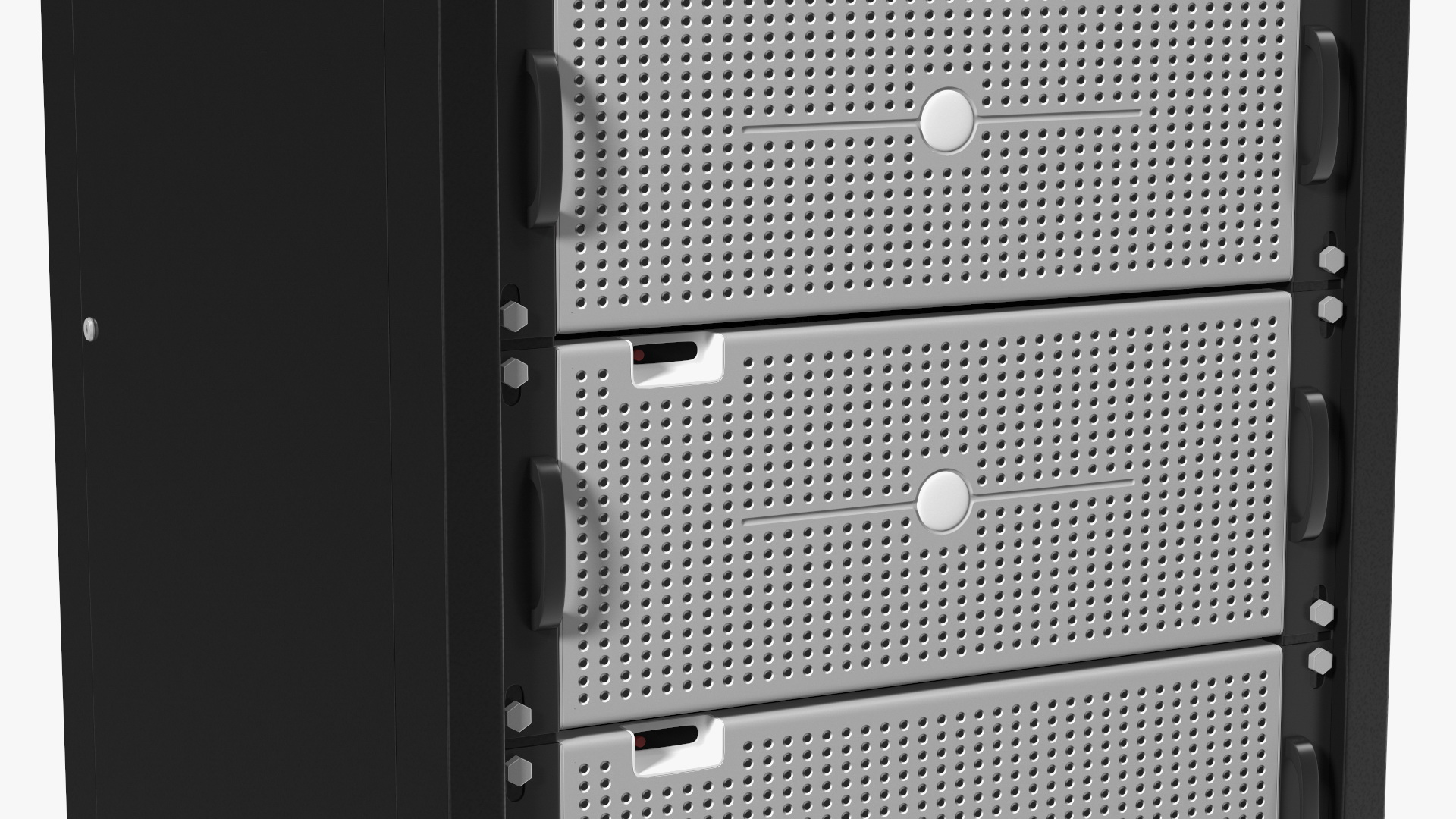 3D Floor Stand Server Rack model