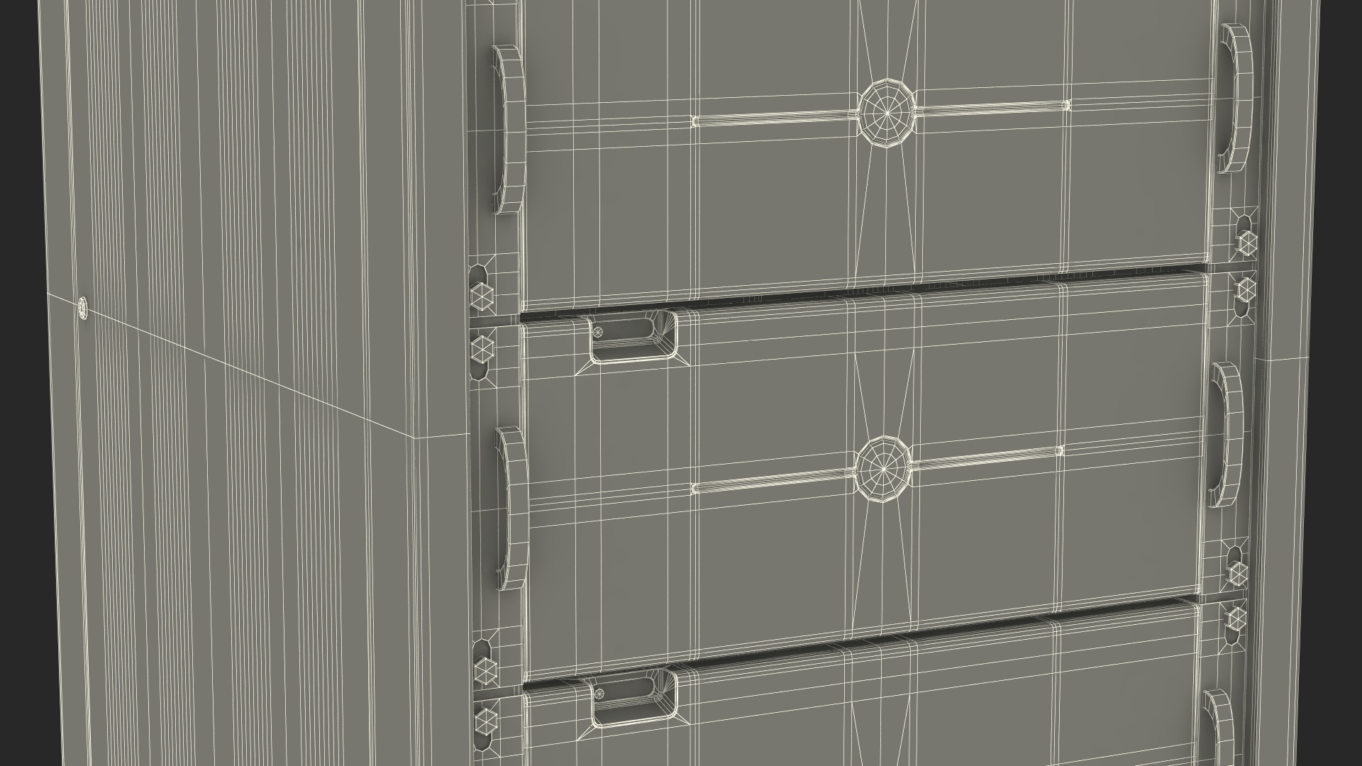 3D Floor Stand Server Rack model