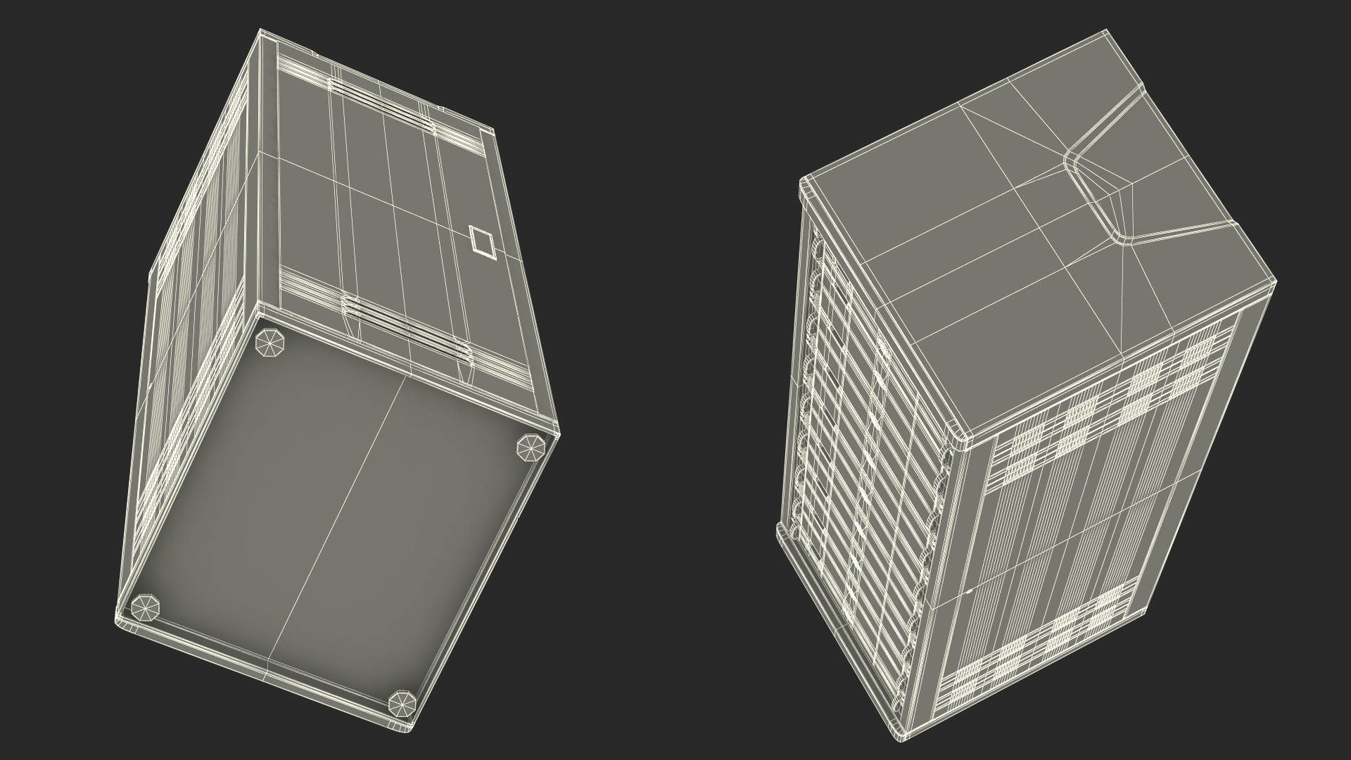 3D Floor Stand Server Rack model