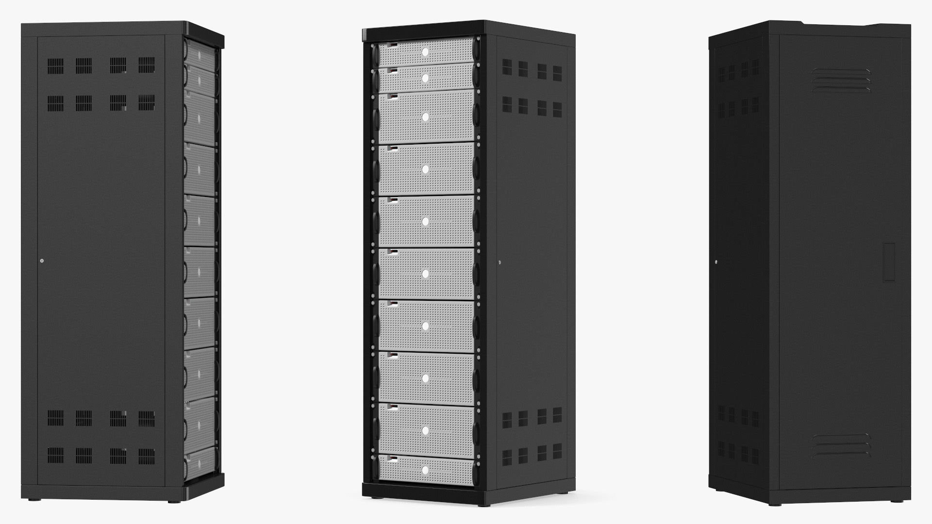 3D Floor Stand Server Rack model