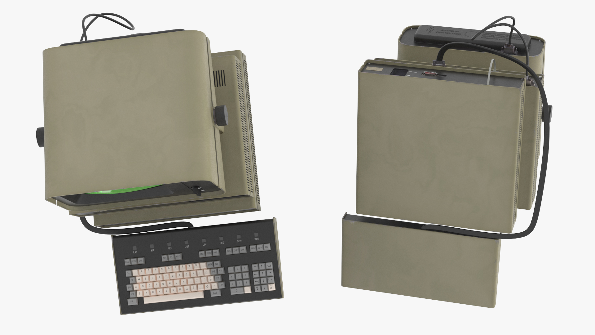 3D model DVK-2 Retro Computer