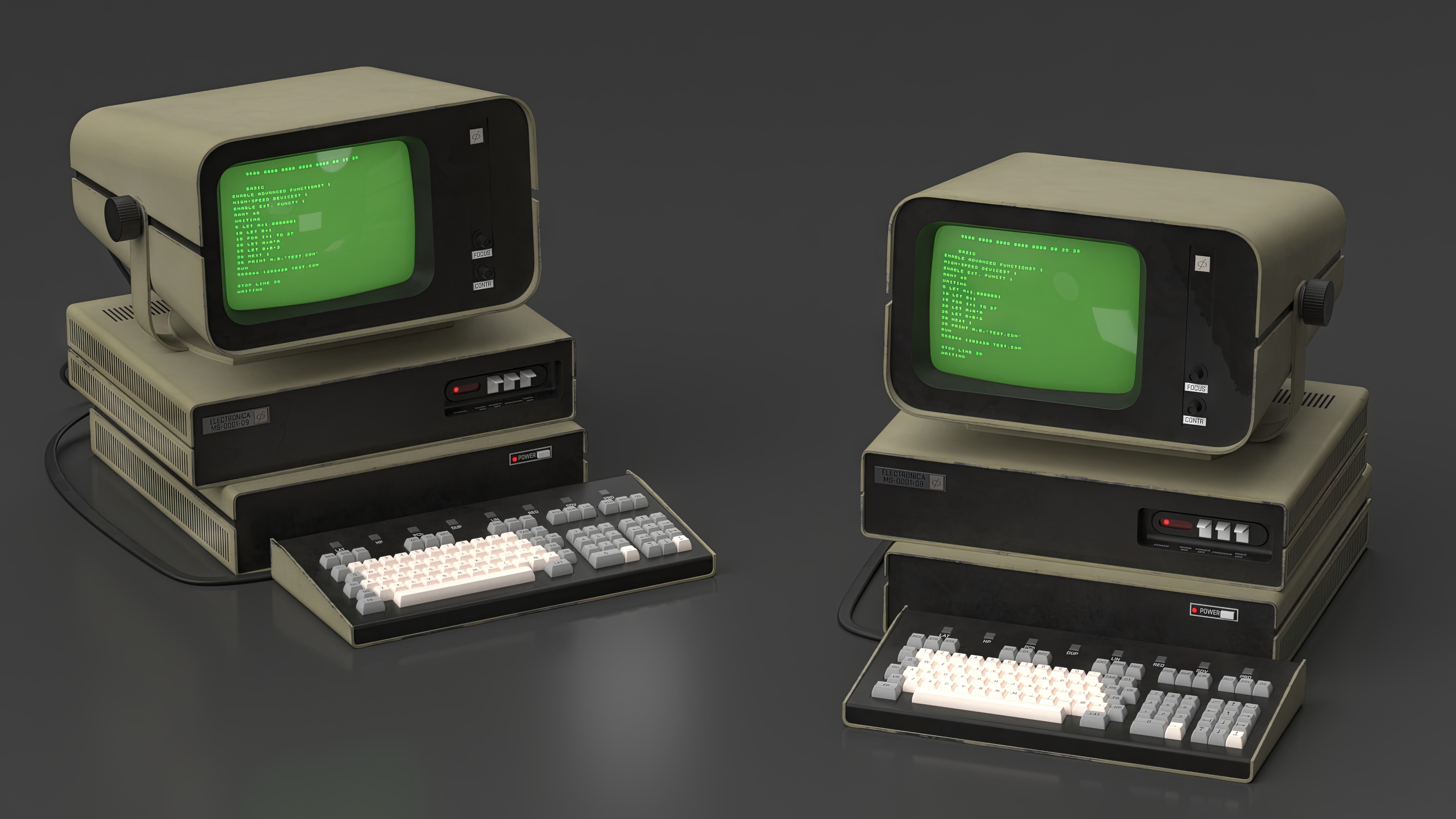 3D model DVK-2 Retro Computer