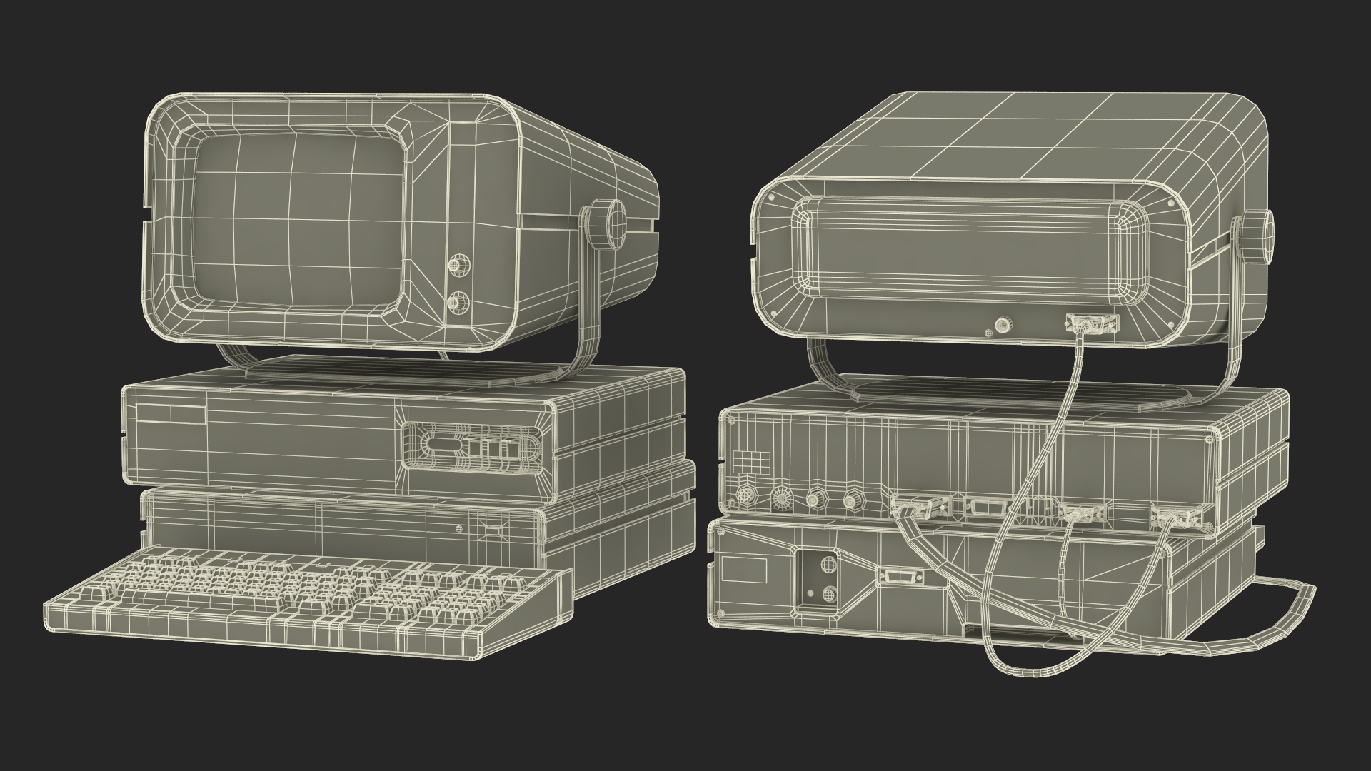 3D model DVK-2 Retro Computer