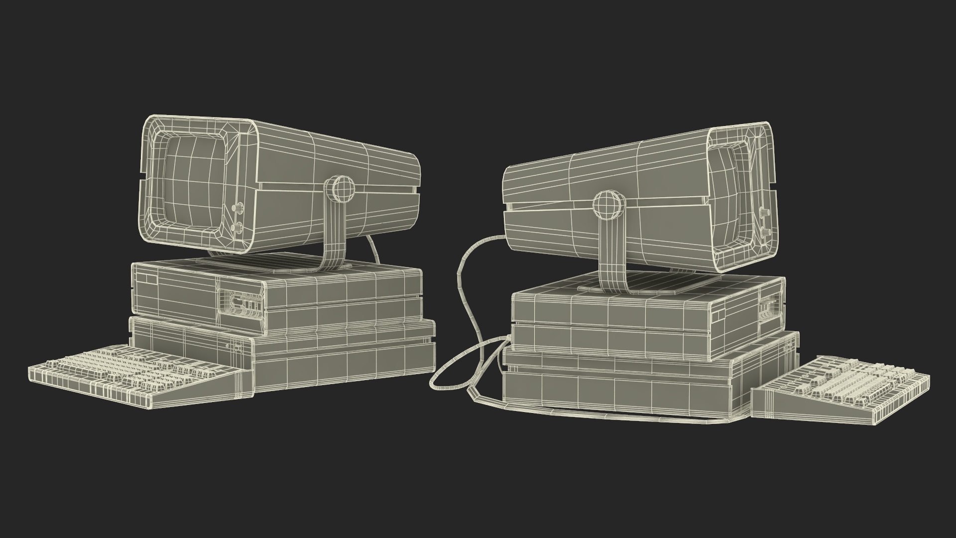3D model DVK-2 Retro Computer