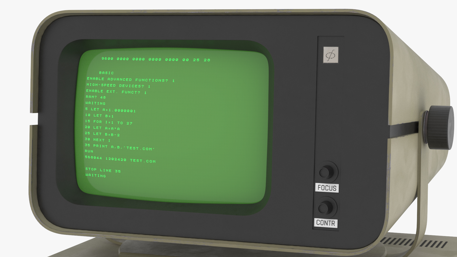 3D model DVK-2 Retro Computer