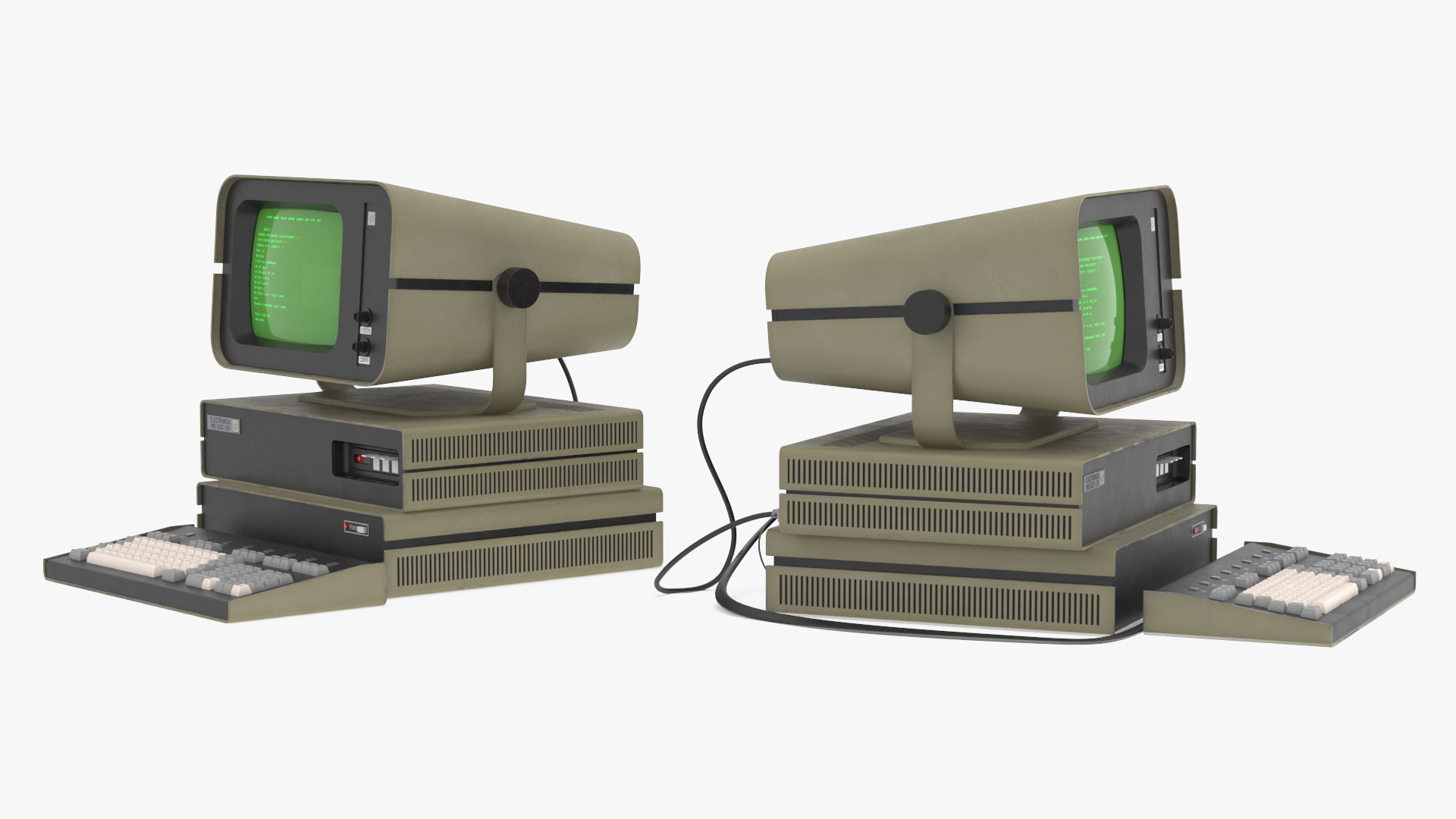 3D model DVK-2 Retro Computer