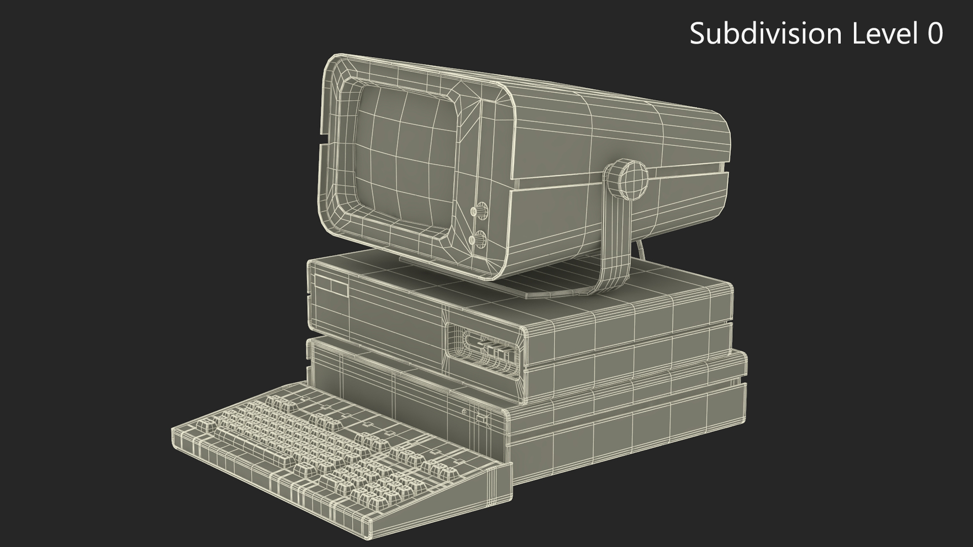 3D model DVK-2 Retro Computer