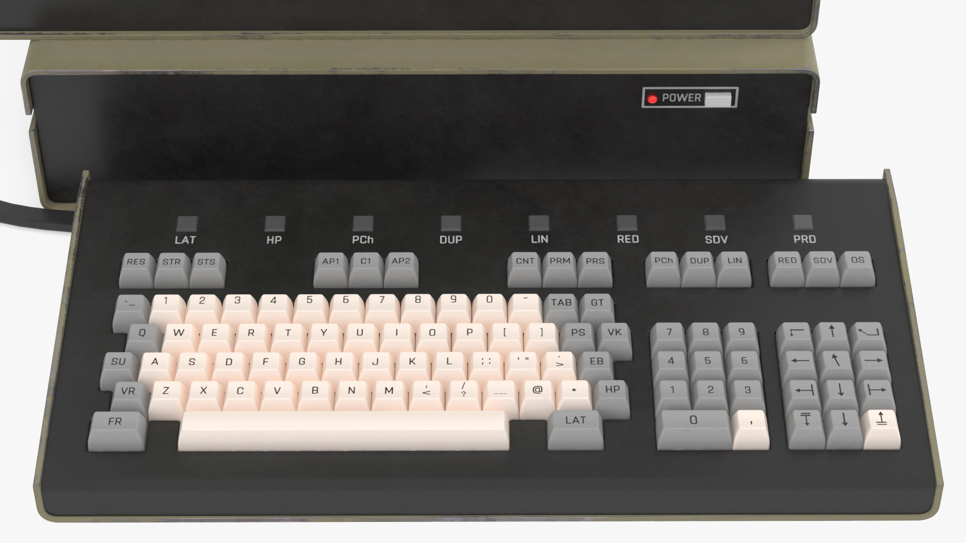 3D model DVK-2 Retro Computer