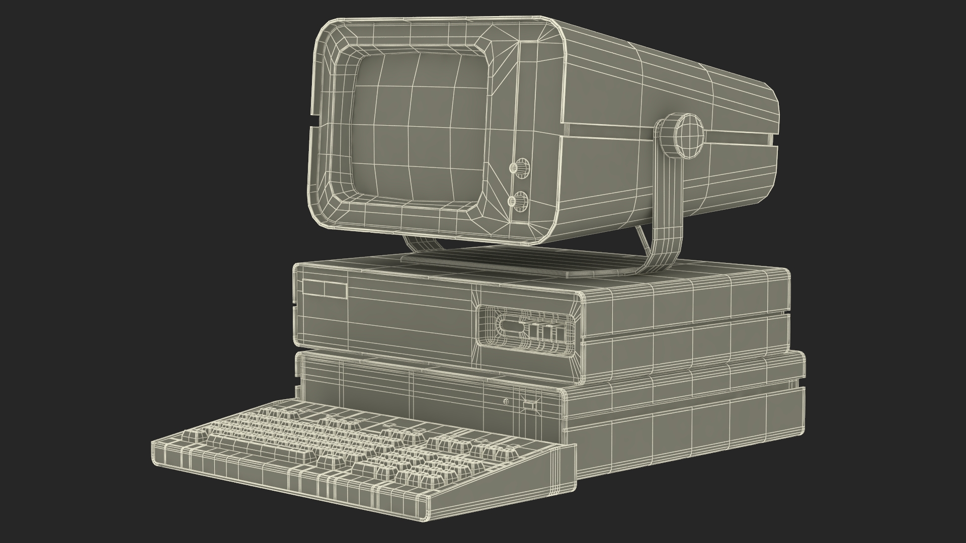 3D model DVK-2 Retro Computer