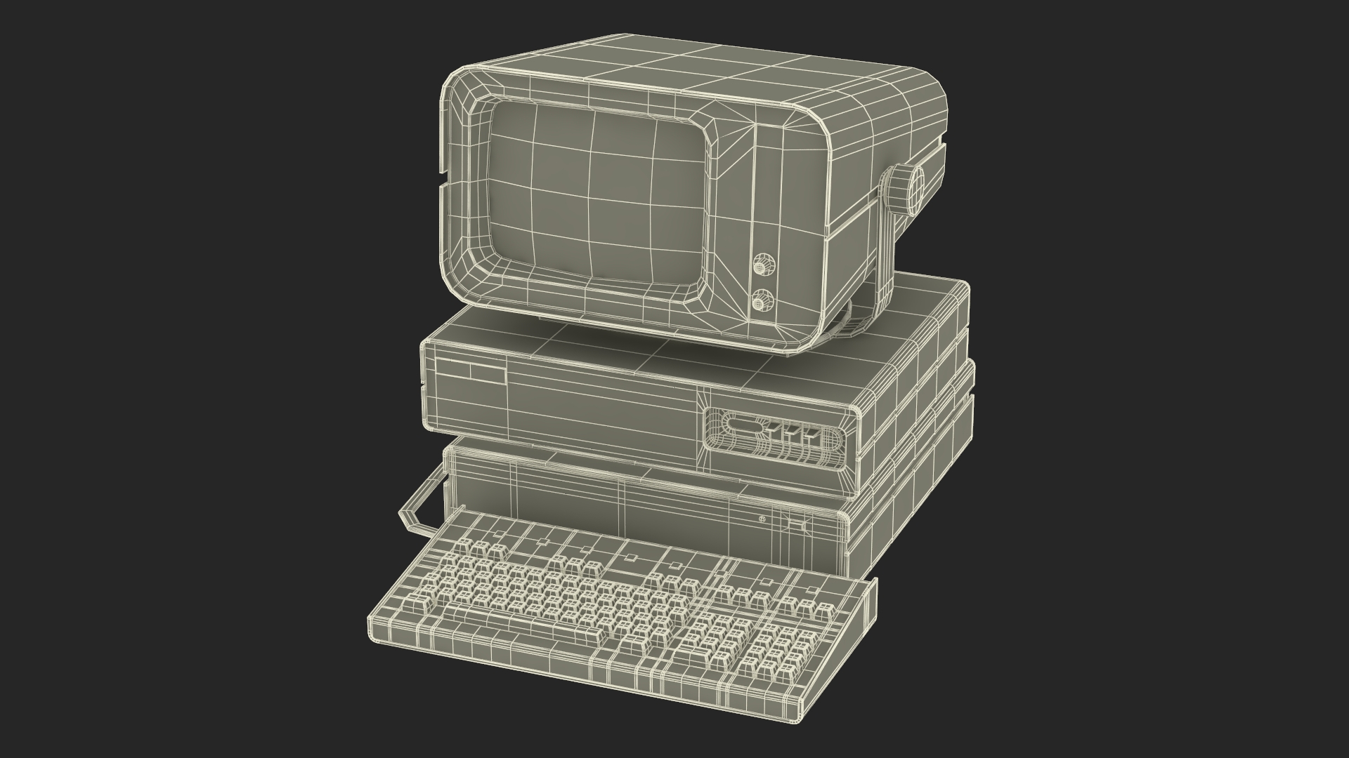 3D model DVK-2 Retro Computer