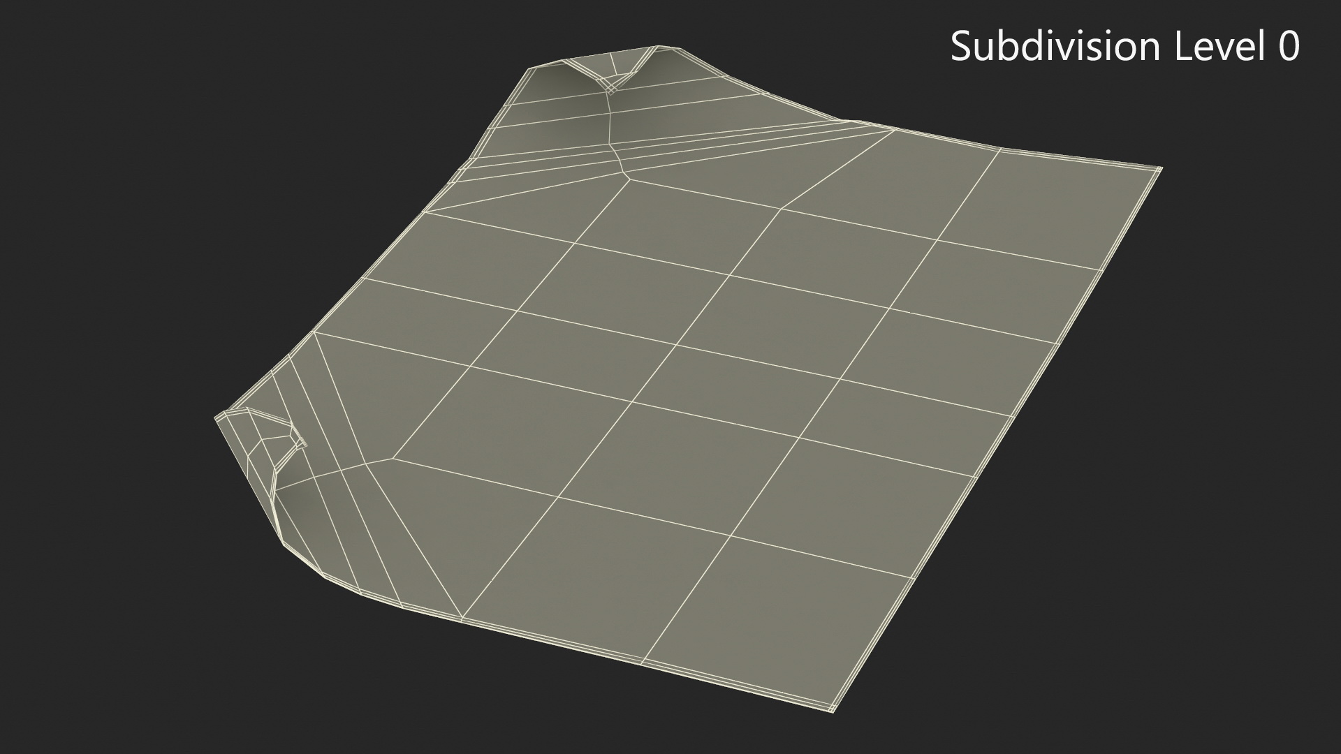 3D model Paper Sheet With Two Curled Corners