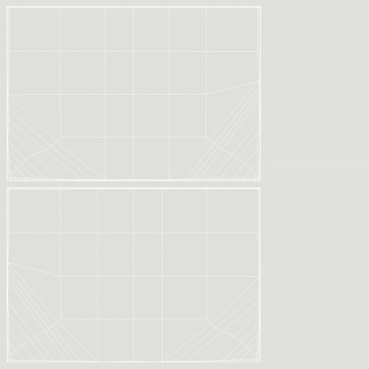 3D model Paper Sheet With Two Curled Corners