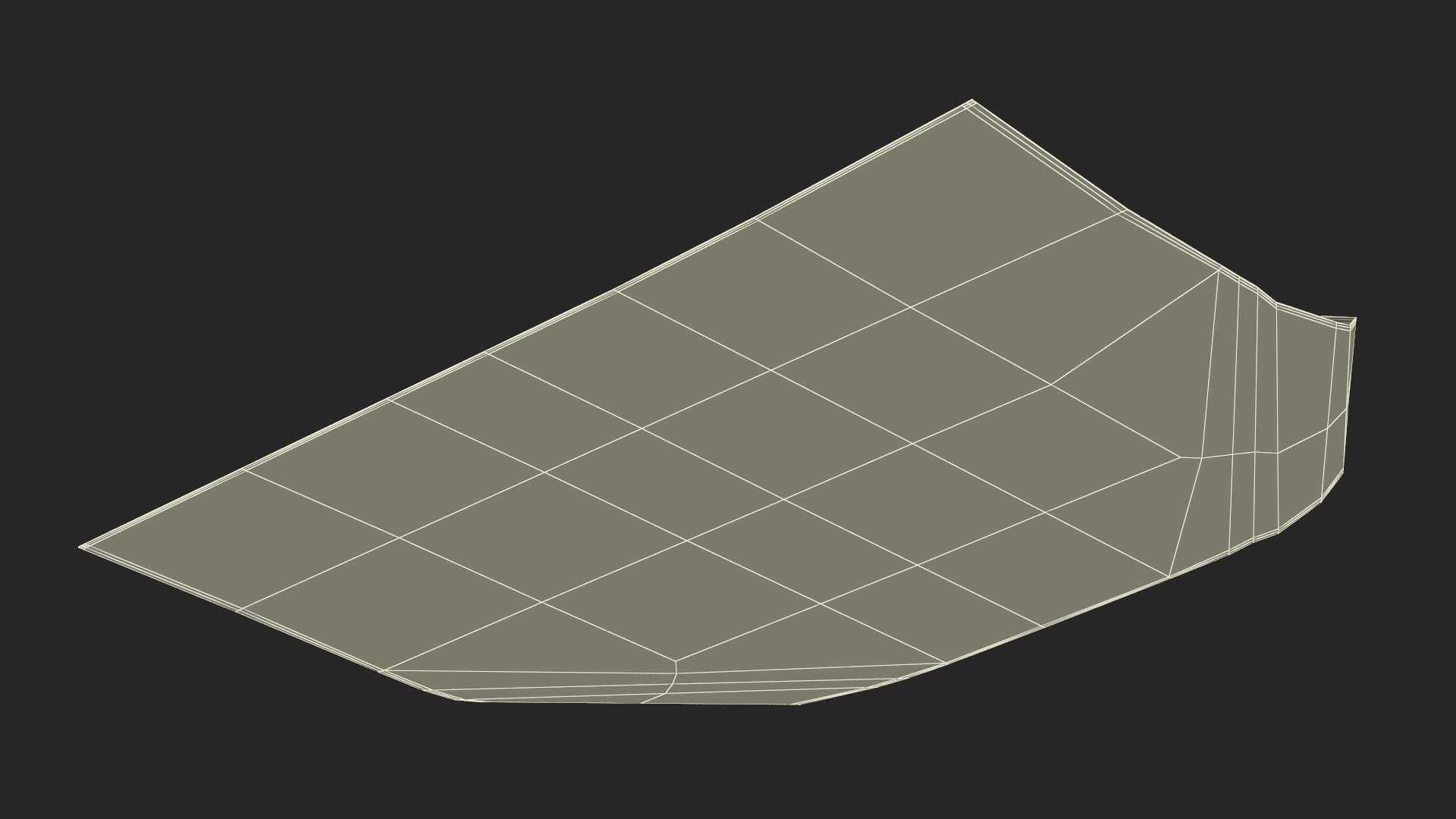 3D model Paper Sheet With Two Curled Corners
