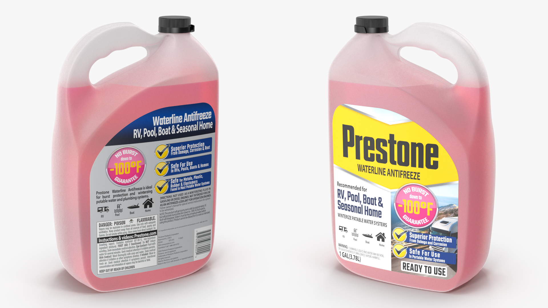 Waterline Antifreeze Prestone in Plastic Canister 3D model