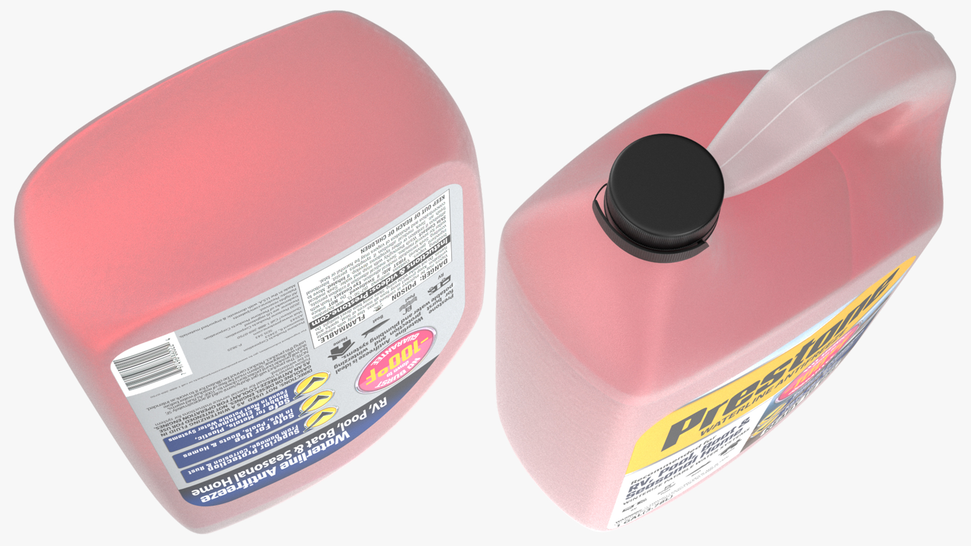 Waterline Antifreeze Prestone in Plastic Canister 3D model