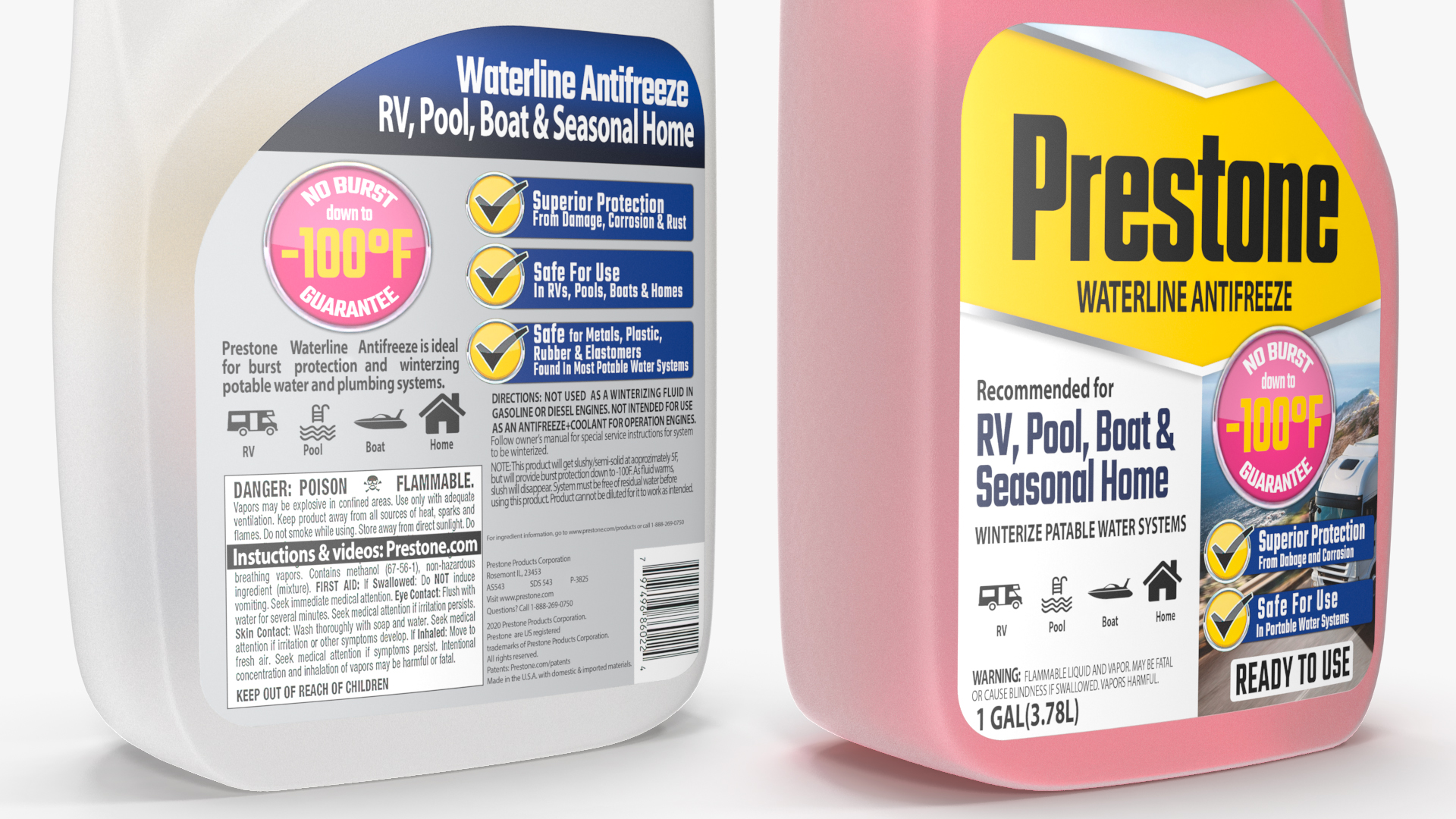 Waterline Antifreeze Prestone in Plastic Canister 3D model