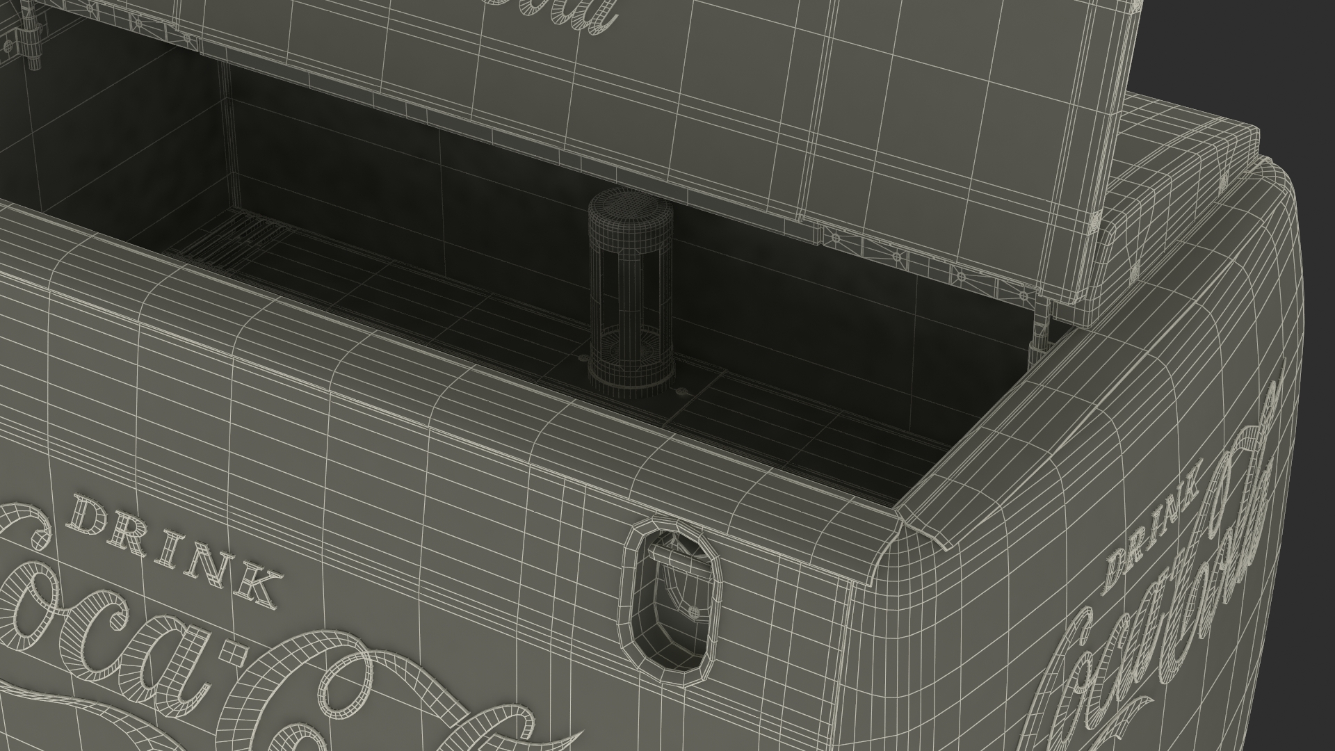Vintage Cooler Coca Cola 3D model