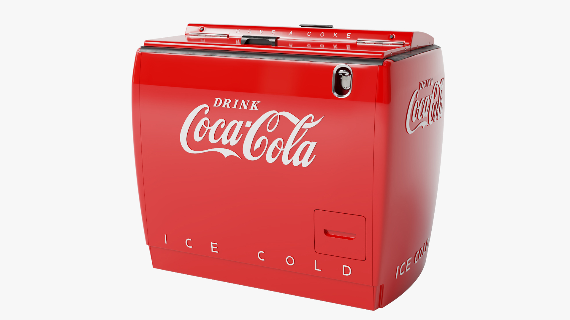 Vintage Cooler Coca Cola 3D model