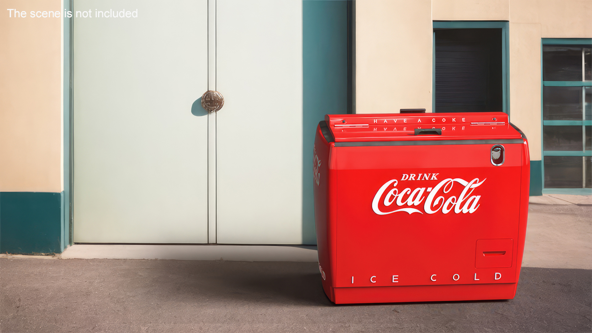 Vintage Cooler Coca Cola 3D model