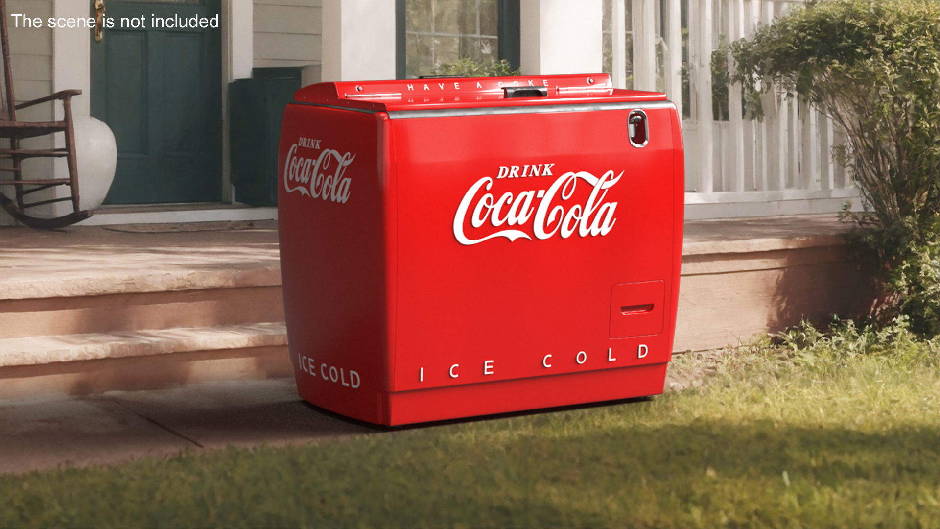 Vintage Cooler Coca Cola 3D model