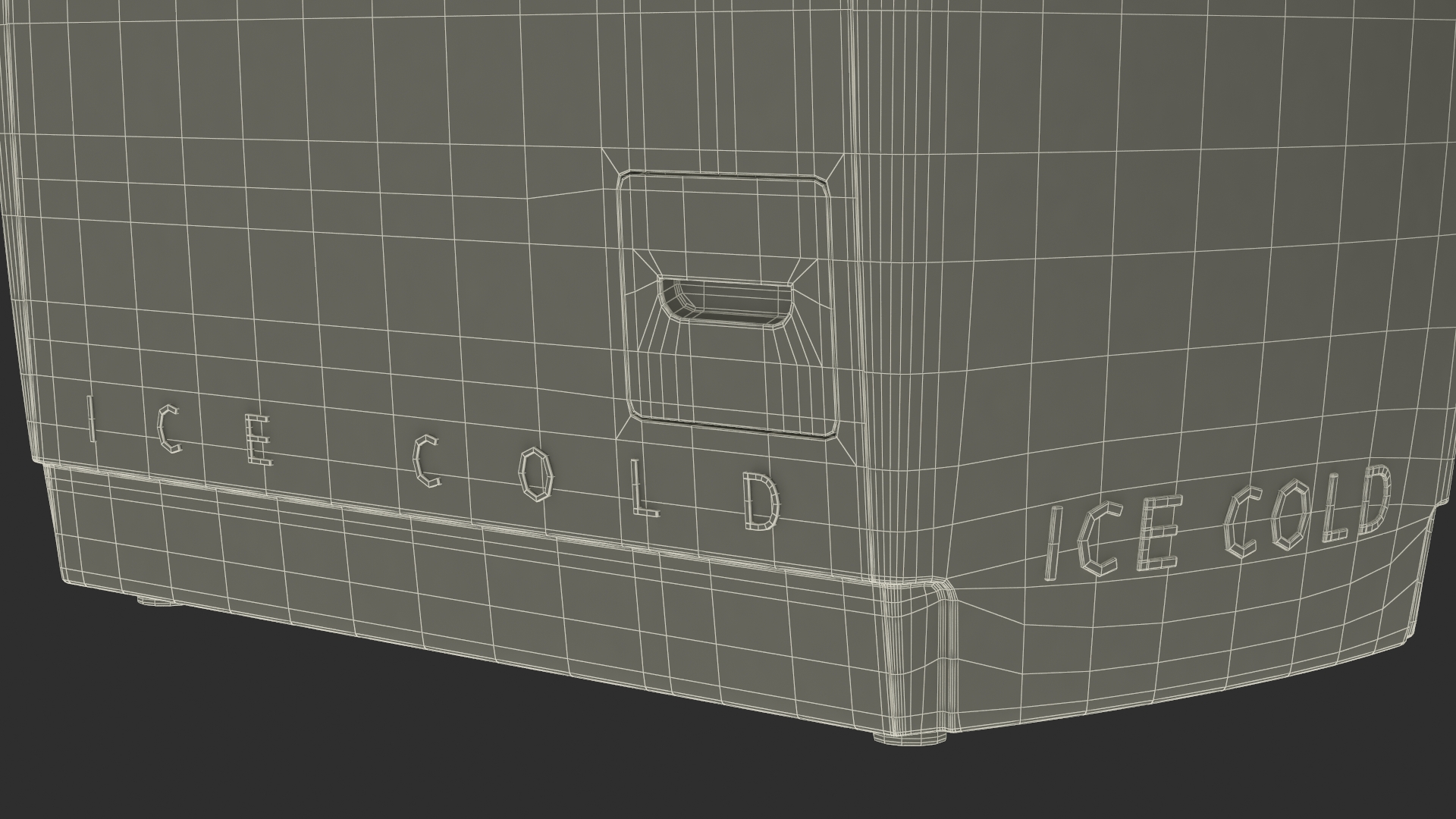 Vintage Cooler Coca Cola 3D model