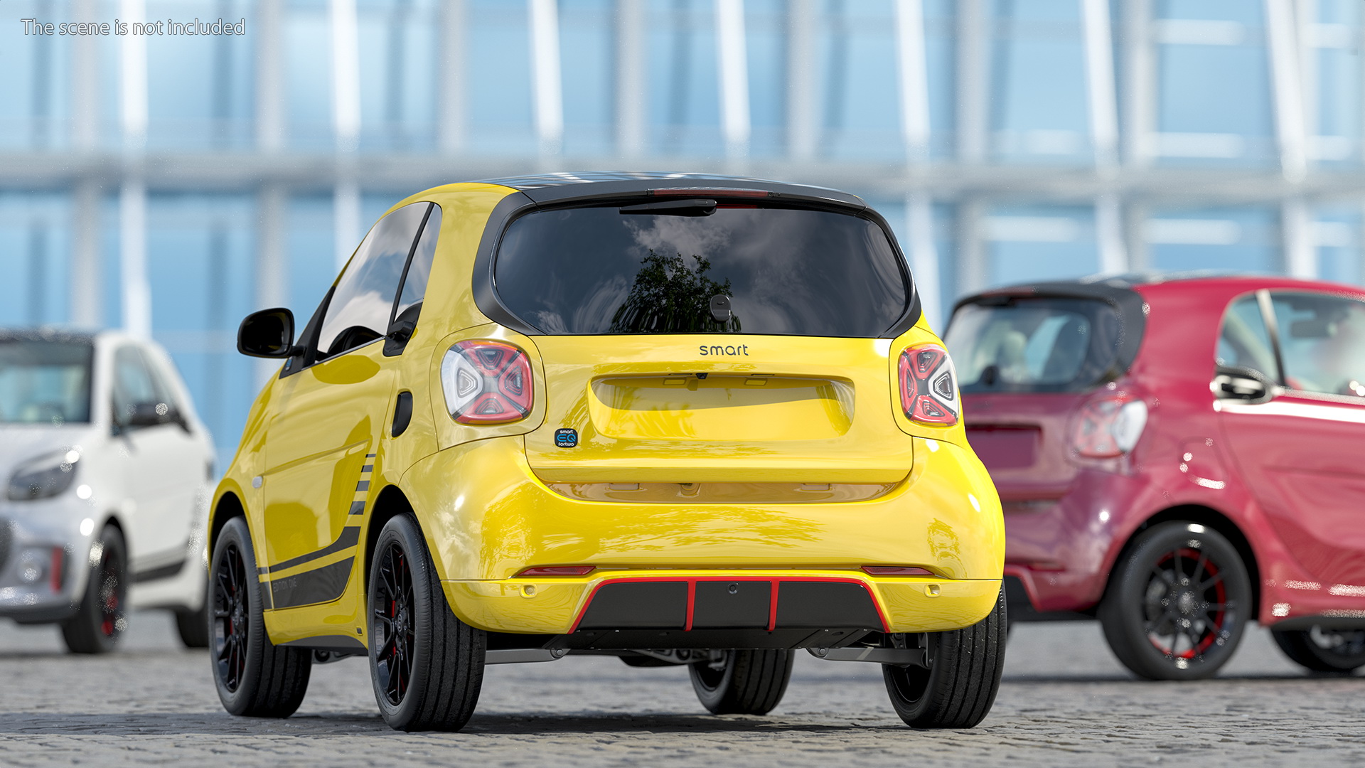 3D Smart EQ Fortwo Coupe Electric Simple Interior