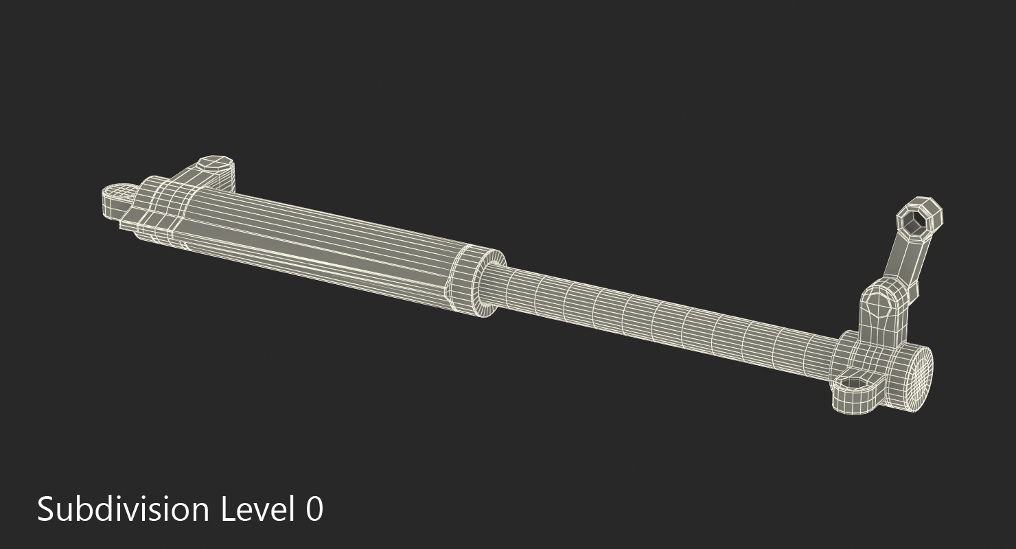 3D Sci Fi Painted Hydraulic Cylinder model