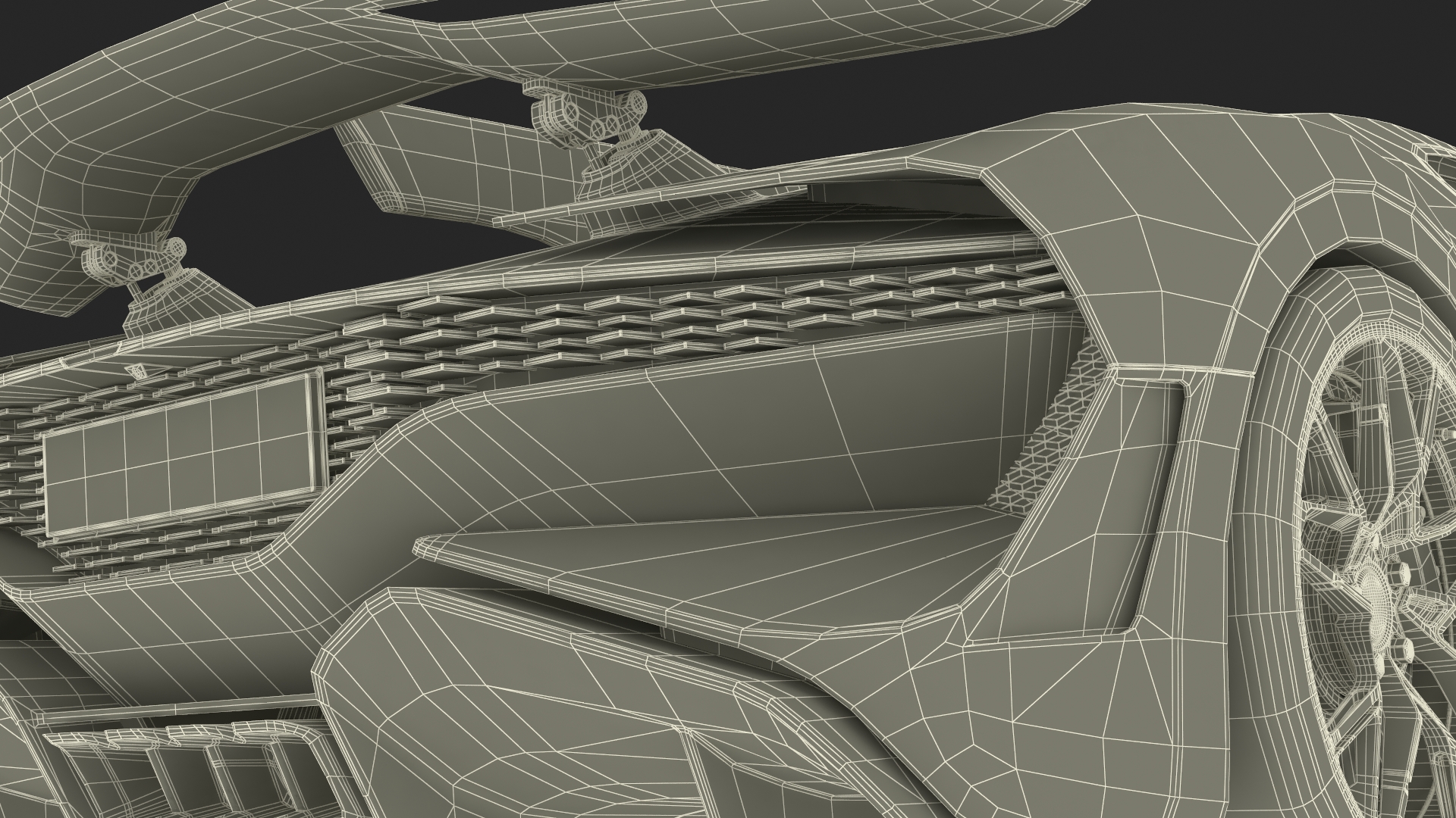 Exotic Performance Coupe Grey 3D model