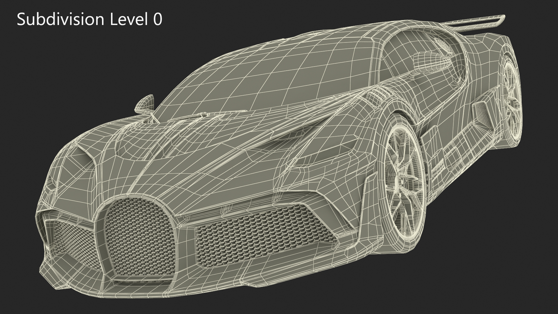 Exotic Performance Coupe Grey 3D model