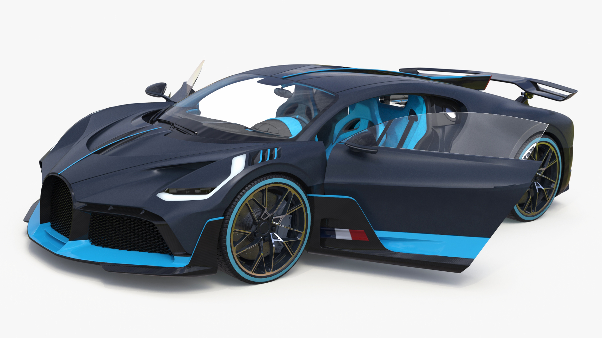 Exotic Performance Coupe Grey 3D model