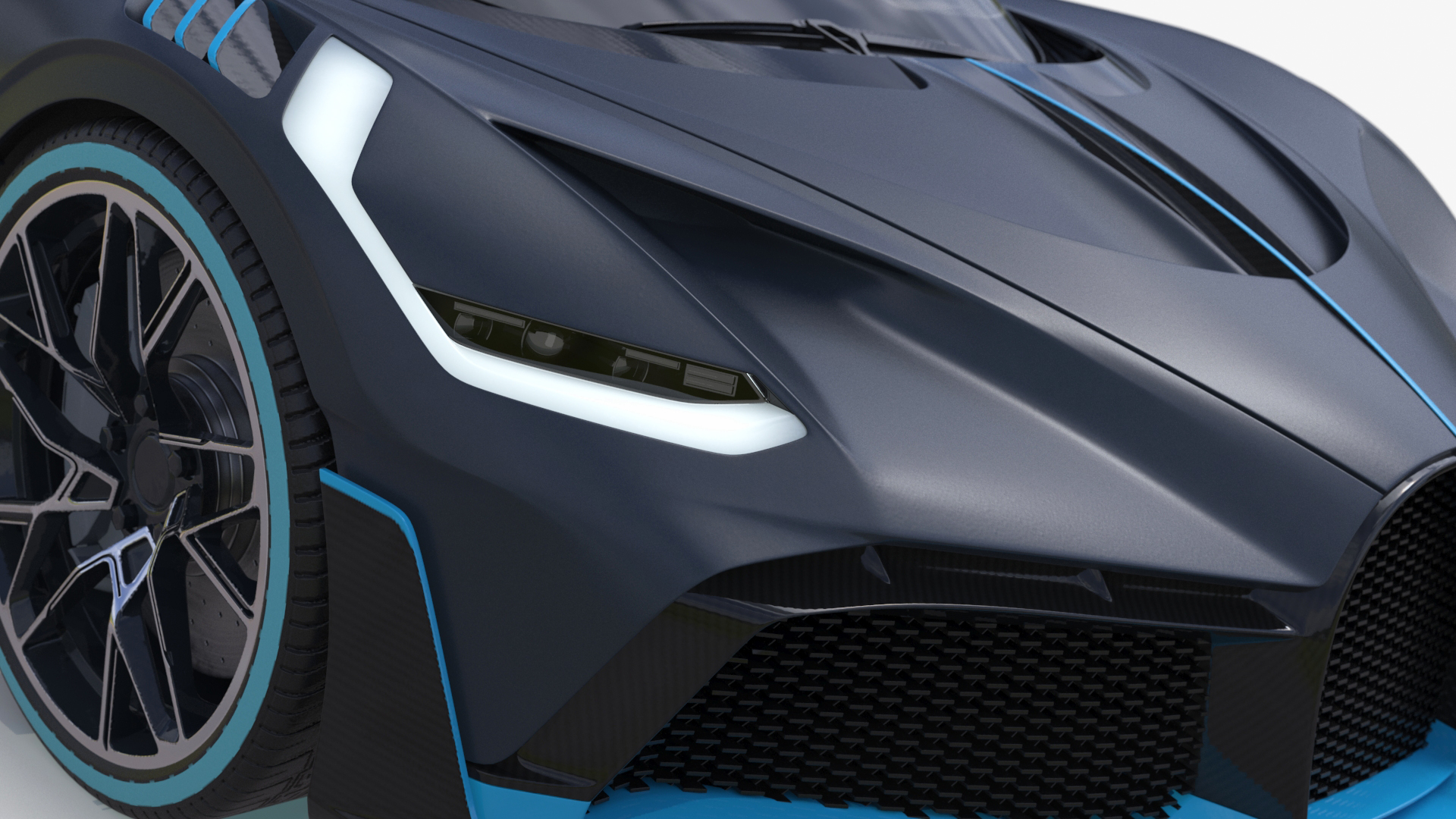 Exotic Performance Coupe Grey 3D model