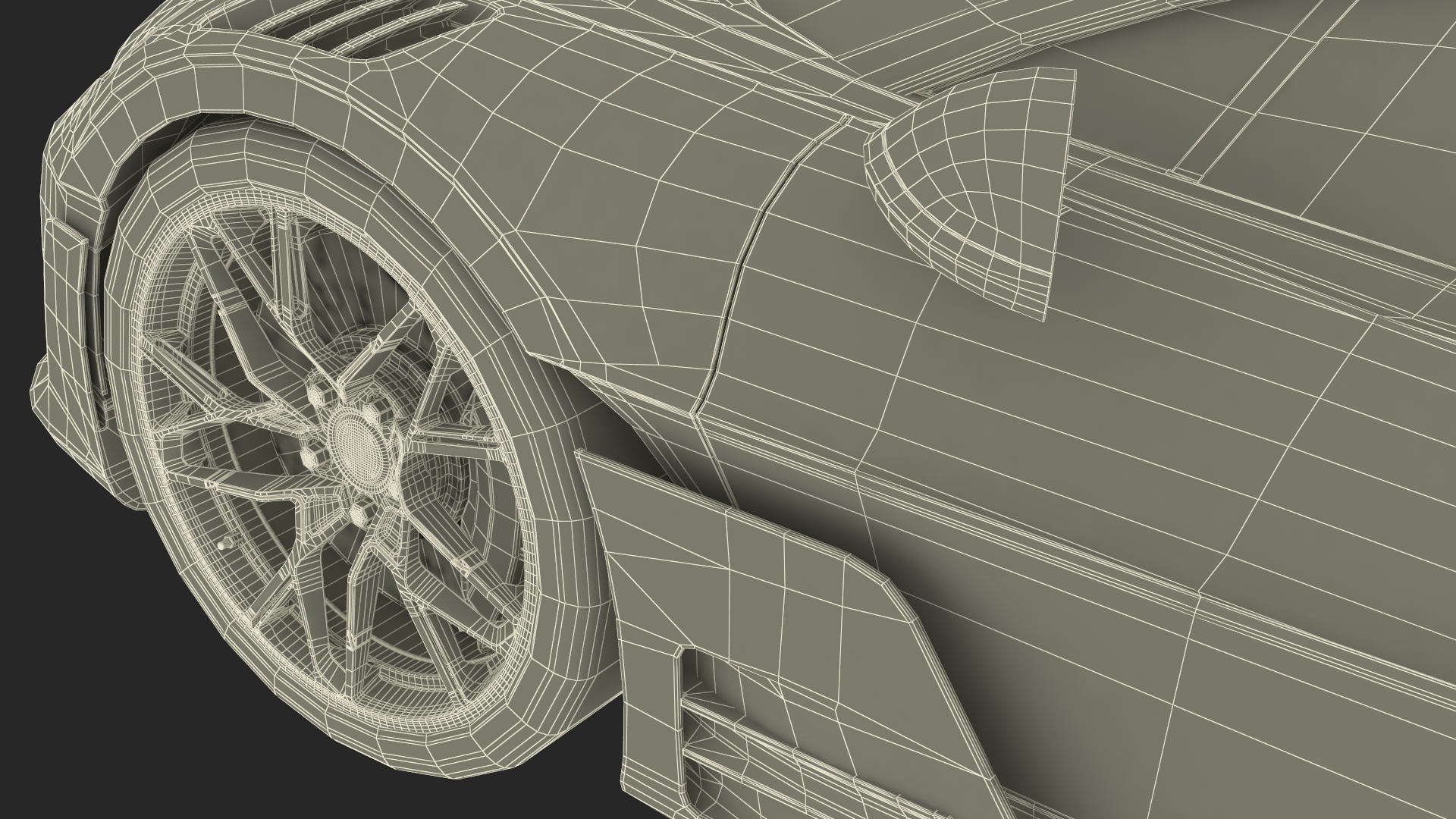 Exotic Performance Coupe Grey 3D model