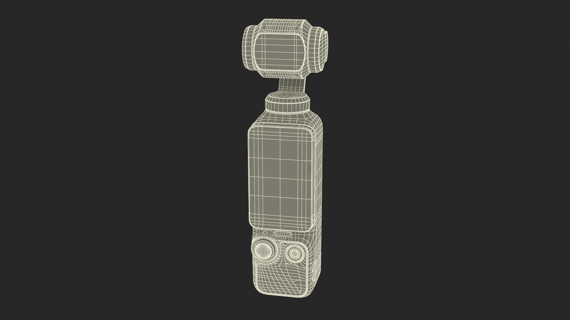 Portable Gimbal Camera On Rigged 3D