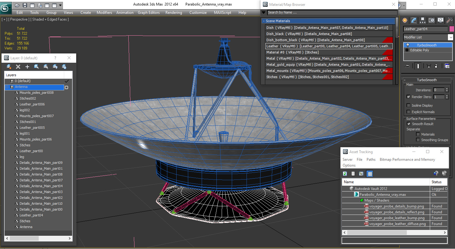 Parabolic Antenna 3D