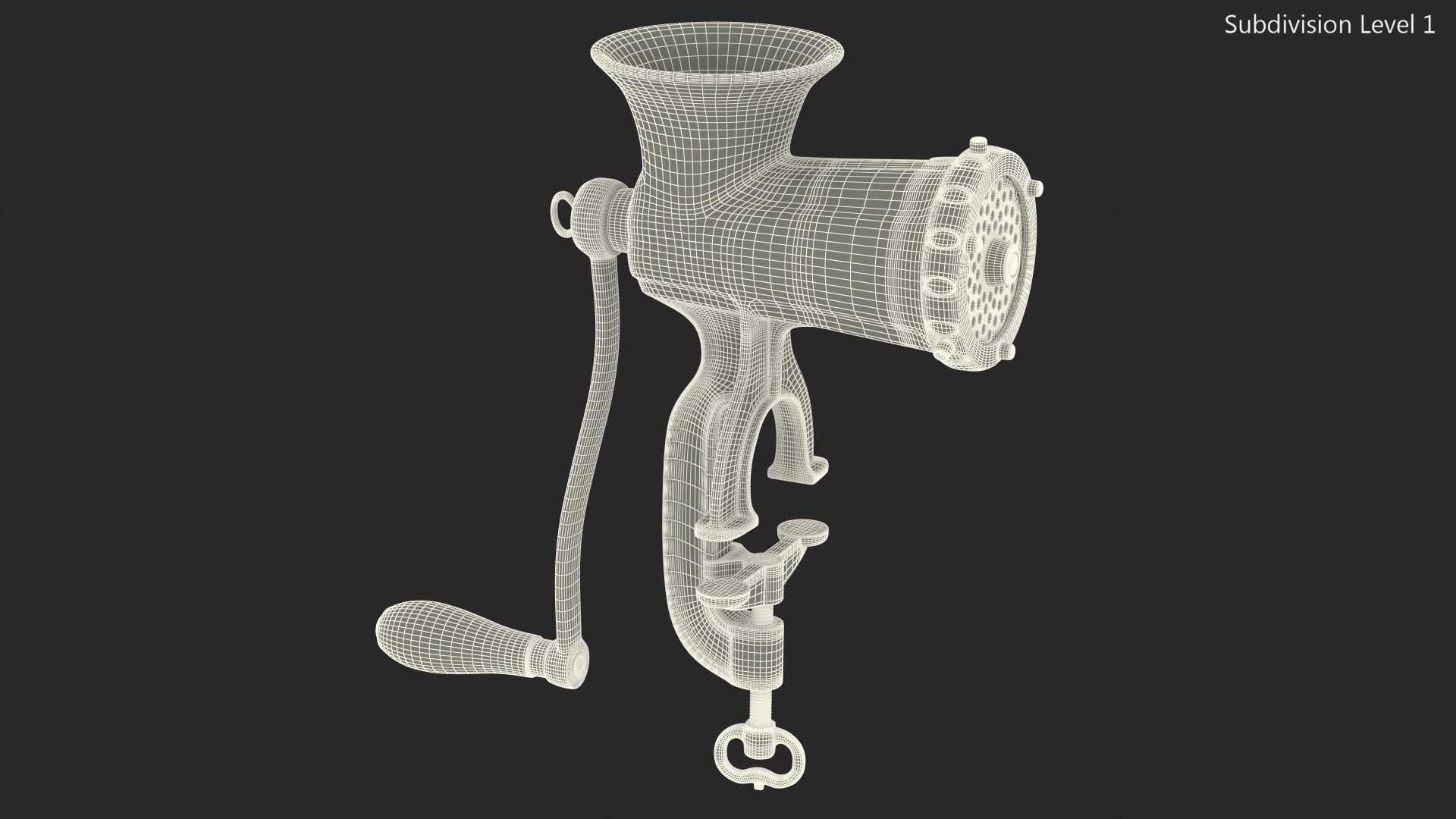 Hand Meat Grinder 3D