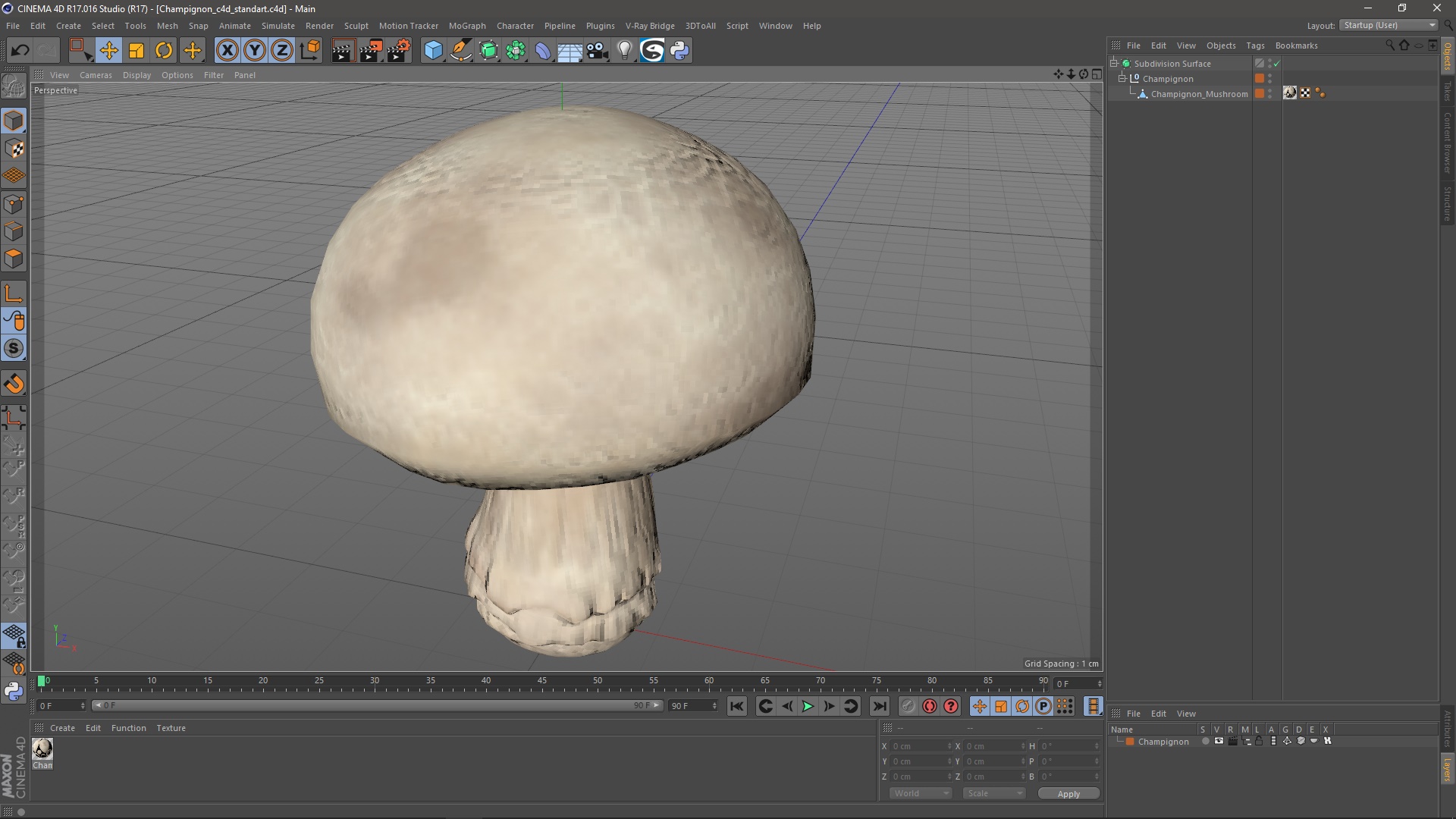 3D model Champignon