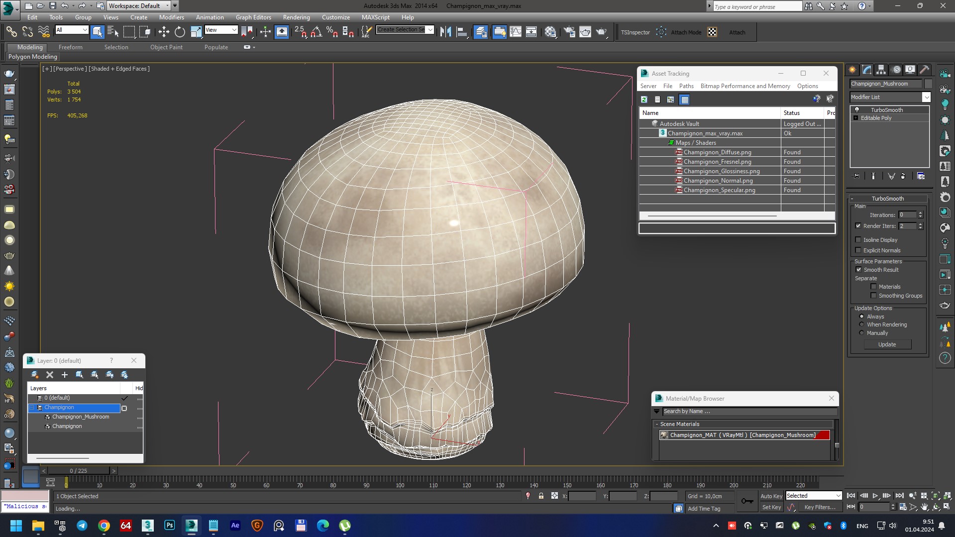 3D model Champignon