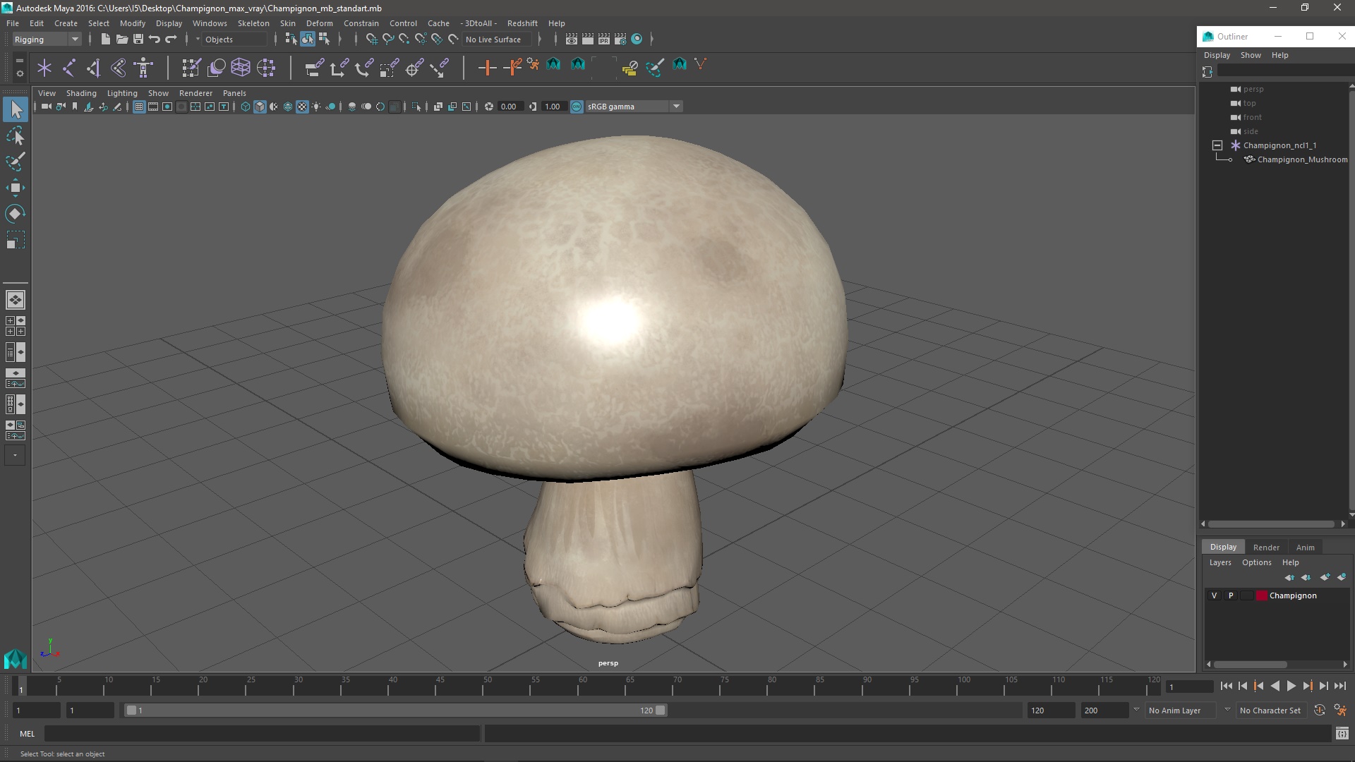 3D model Champignon
