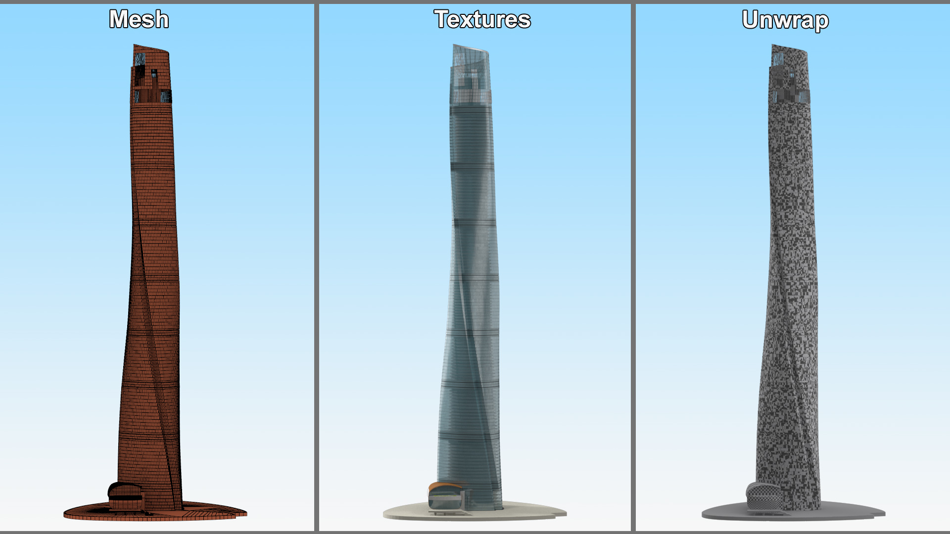 3D model Shanghai Tower Chinas Tallest Skyscraper