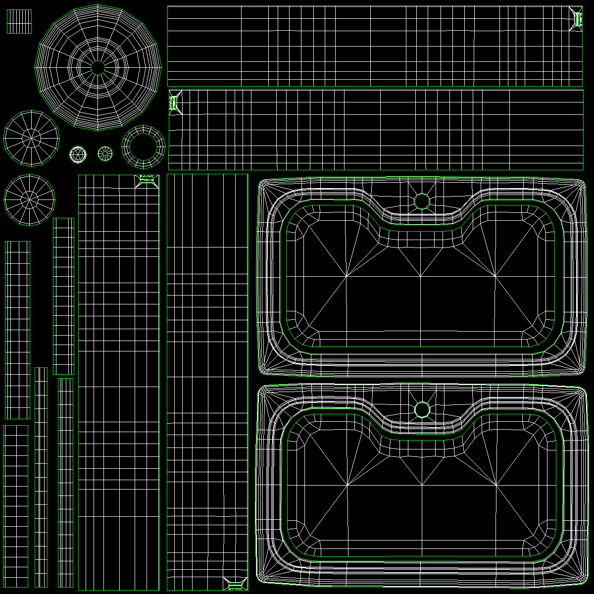 3D Single Bowl Square Inset Sink with Tap model