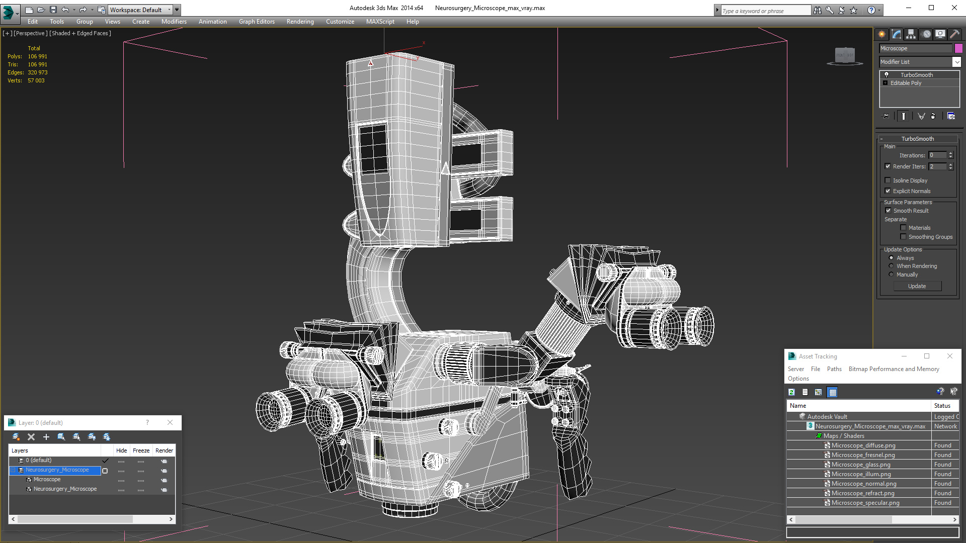 3D Neurosurgery Microscope model