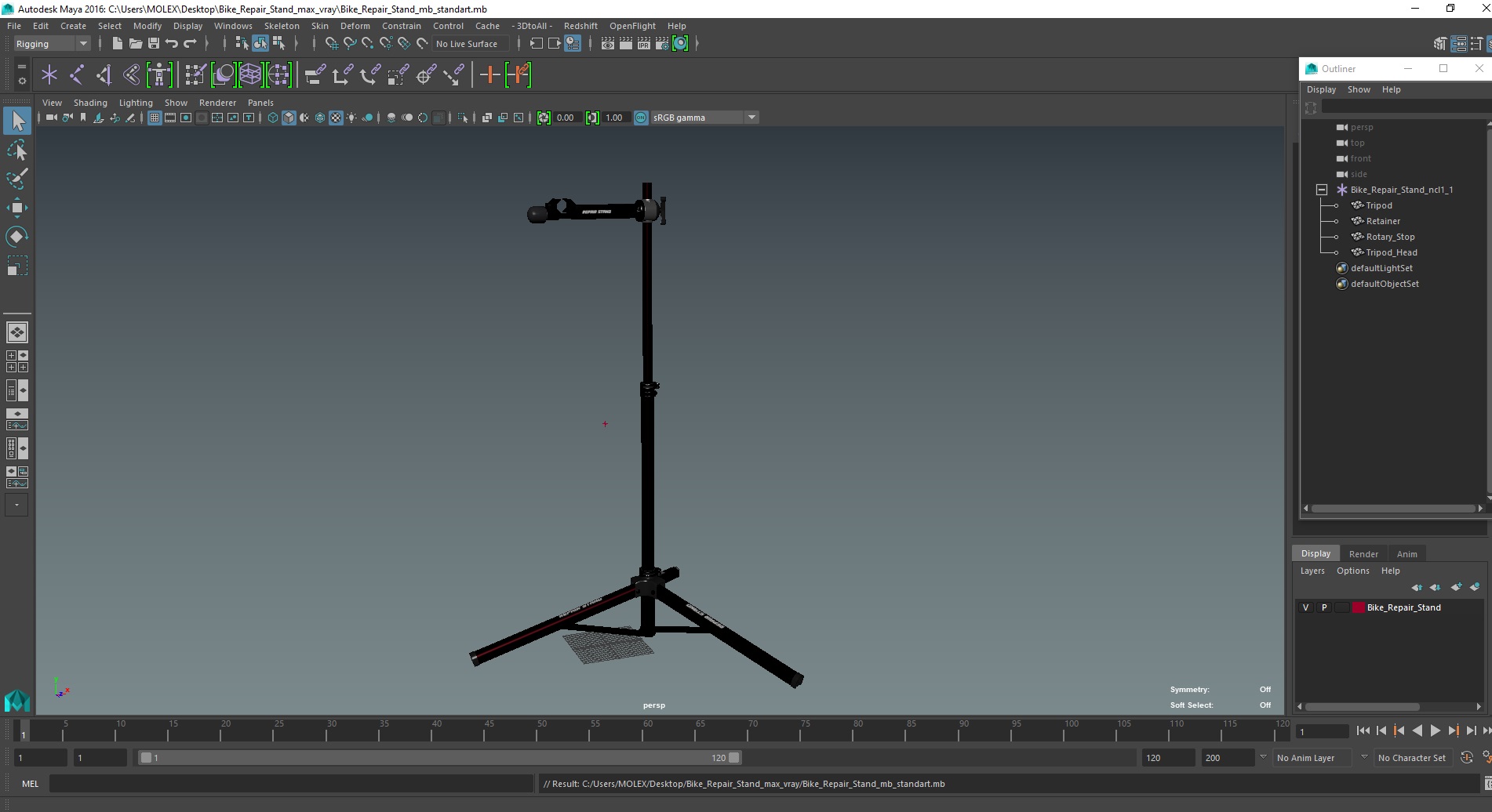 Bike Repair Stand 3D