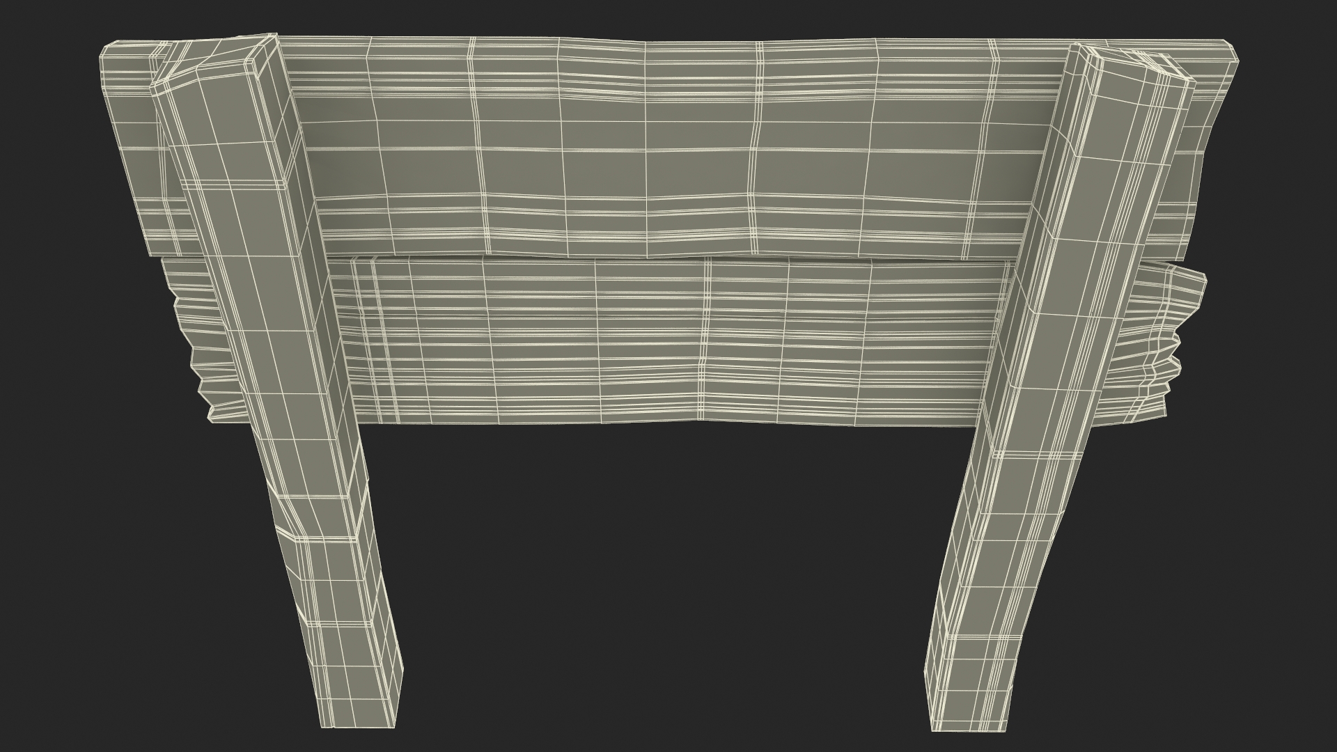 Aged Wooden Road Sign Board Mockup 3D model